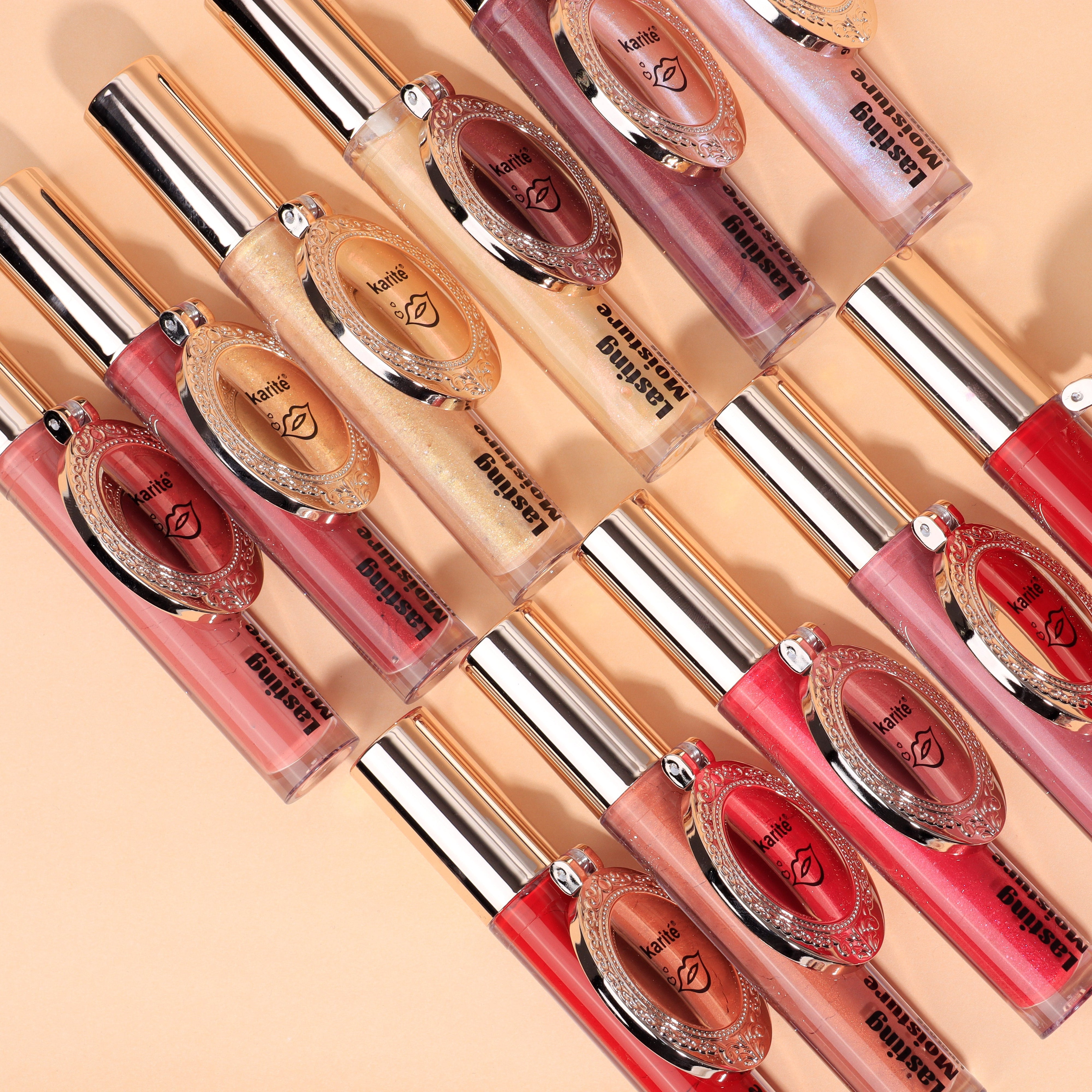 Lip Gloss Holográfico Ultra + Espejo Elegante Karitè