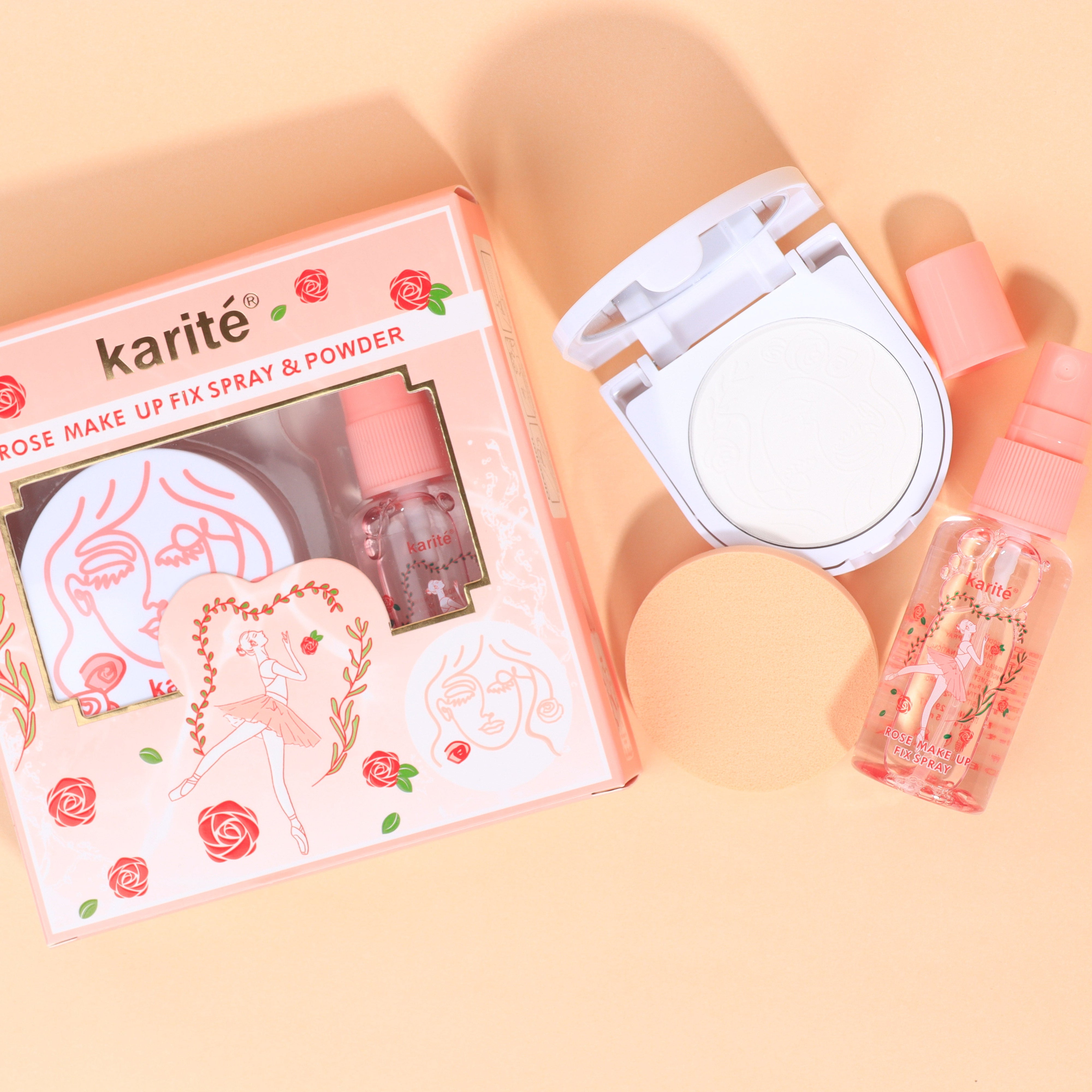 Set Polvo Fijador + Fix Spray Karité
