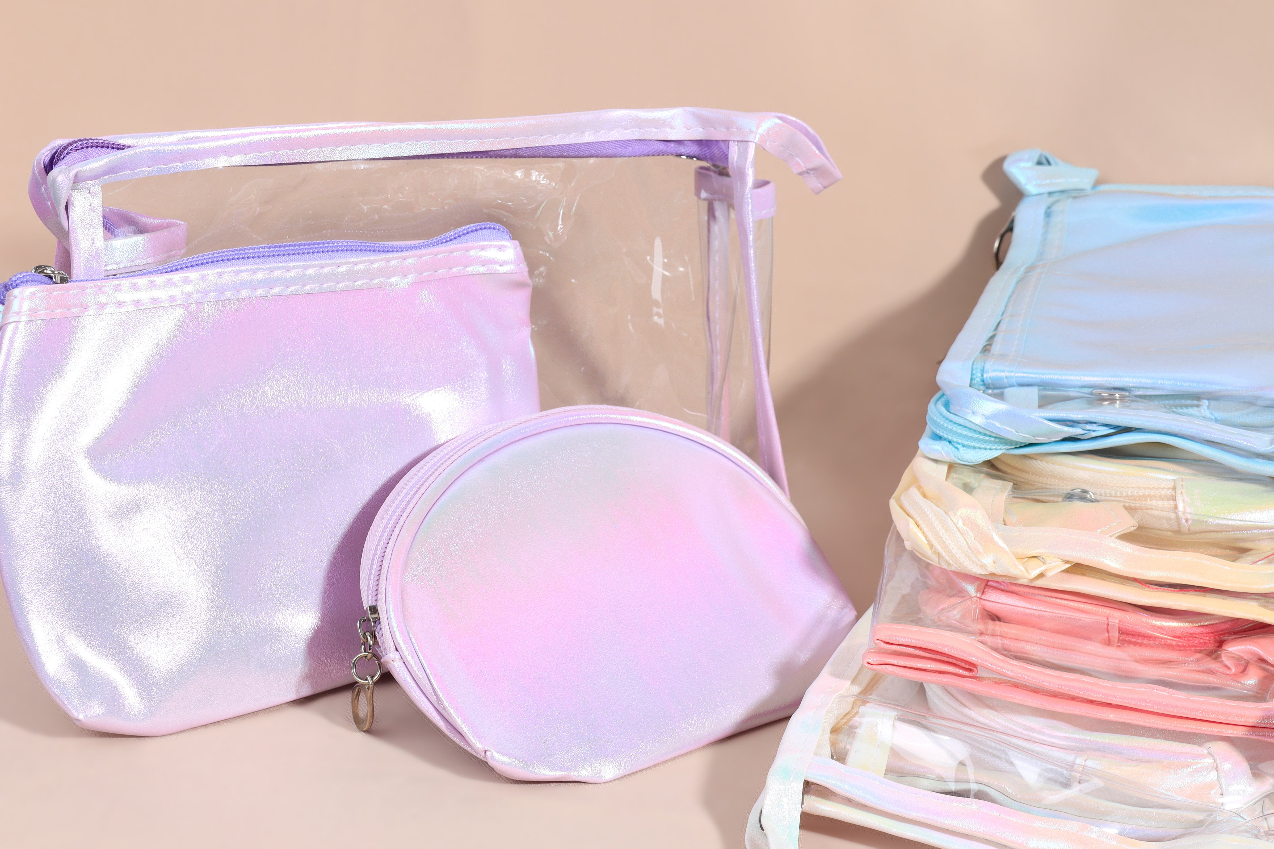 Cosmetiquera Transparente Set X3