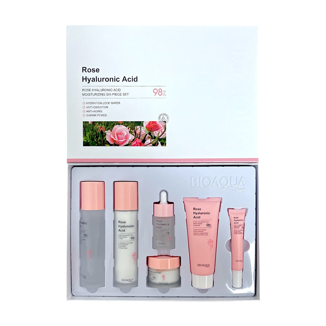 Kit Rosas Acido Hialurónico X6 Productos Bioaqua.
