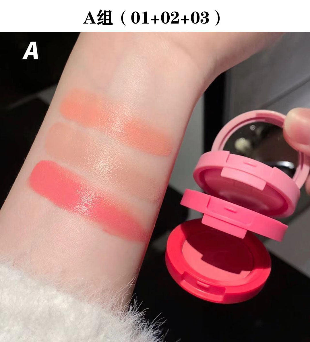 Mini Set De Rubor Cremoso X3 Cappuvini