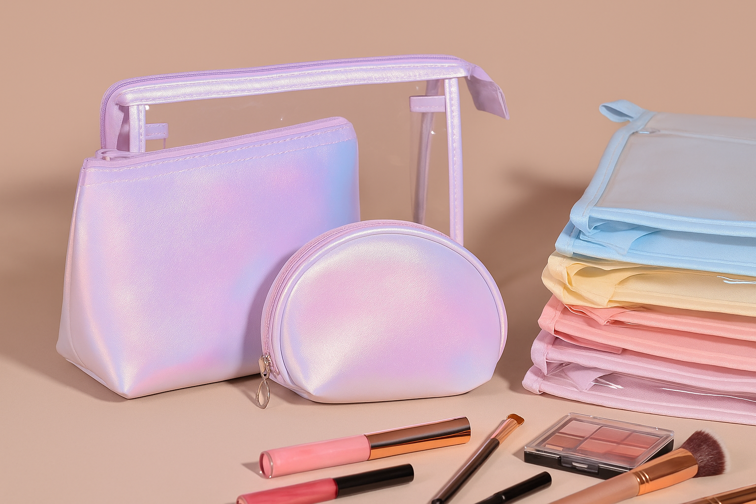 Cosmetiquera Transparente Set X3