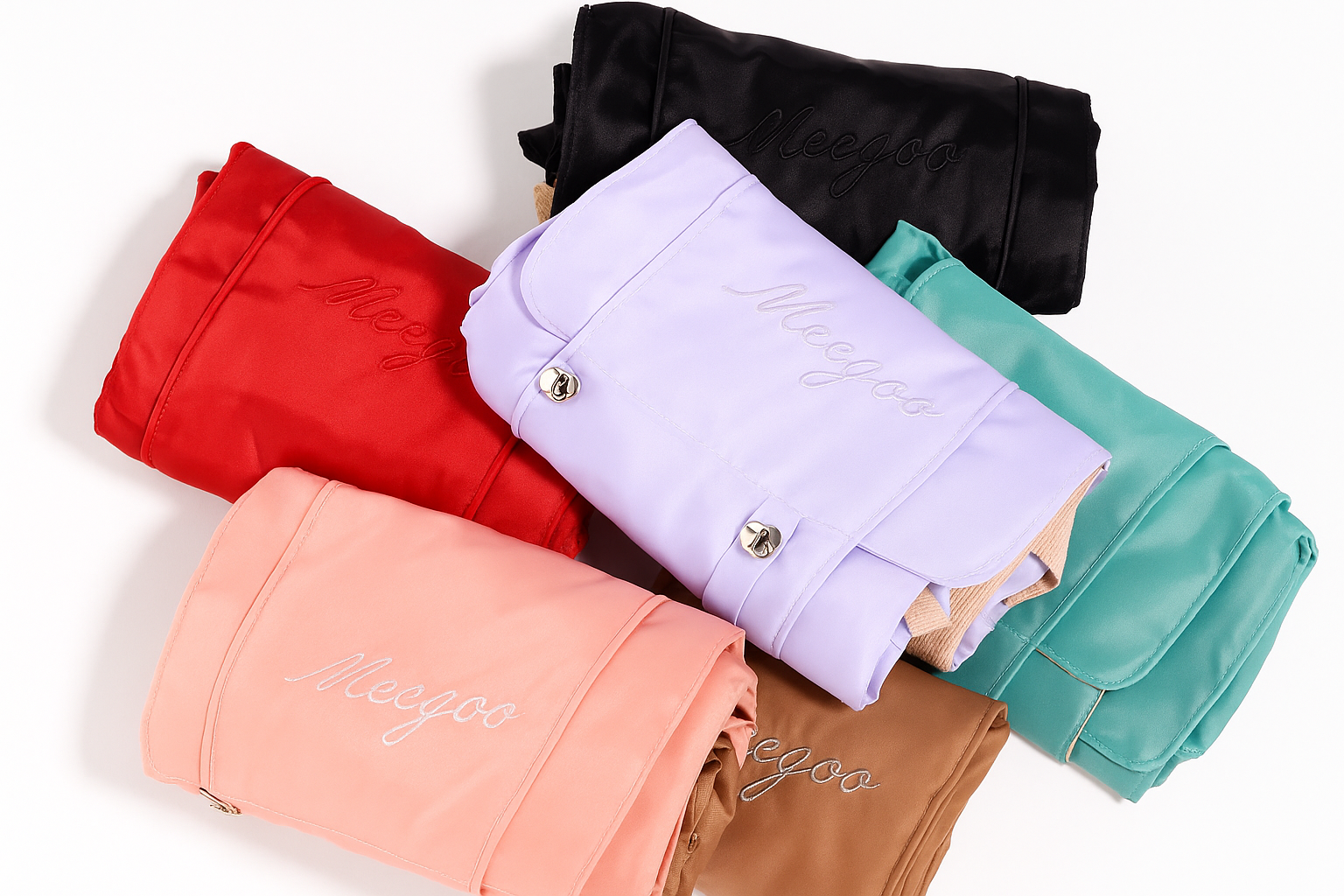 Cosmetiquera Para Envolver (4 bolsillos internos)