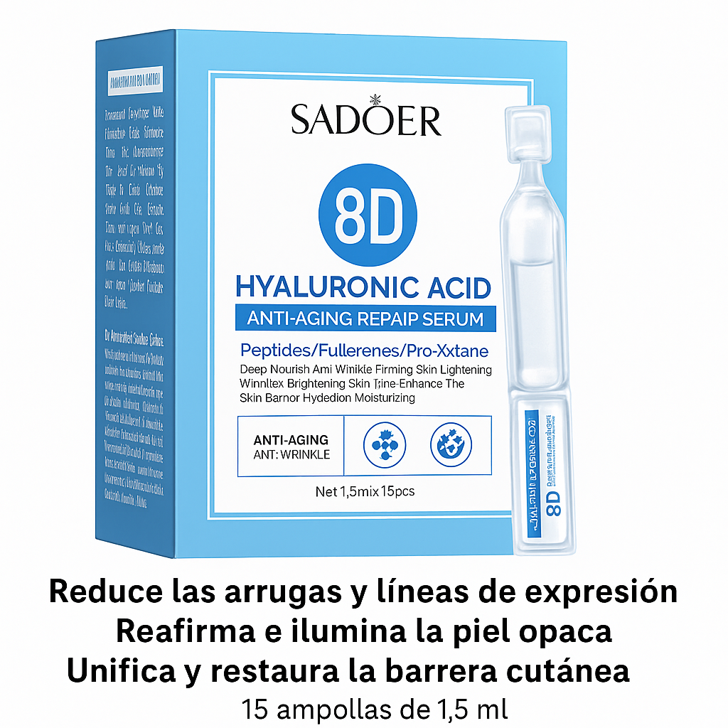 Serum En Ampolla  Anti-Edad Acido Hyaluronico SADOER  *1.5ML X 15 UND*