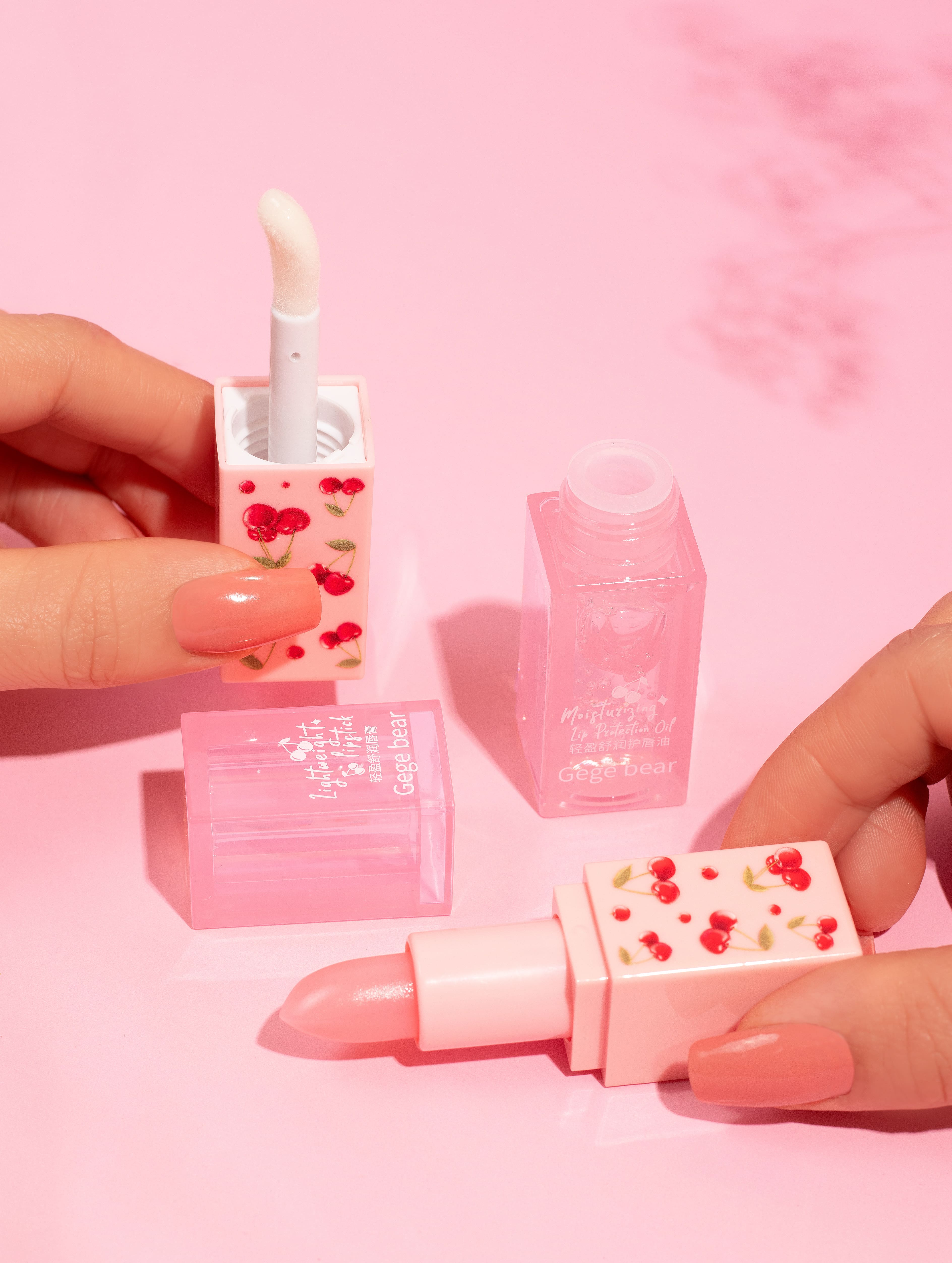 Kit Labial En Barra Y Líquido Gege Bear