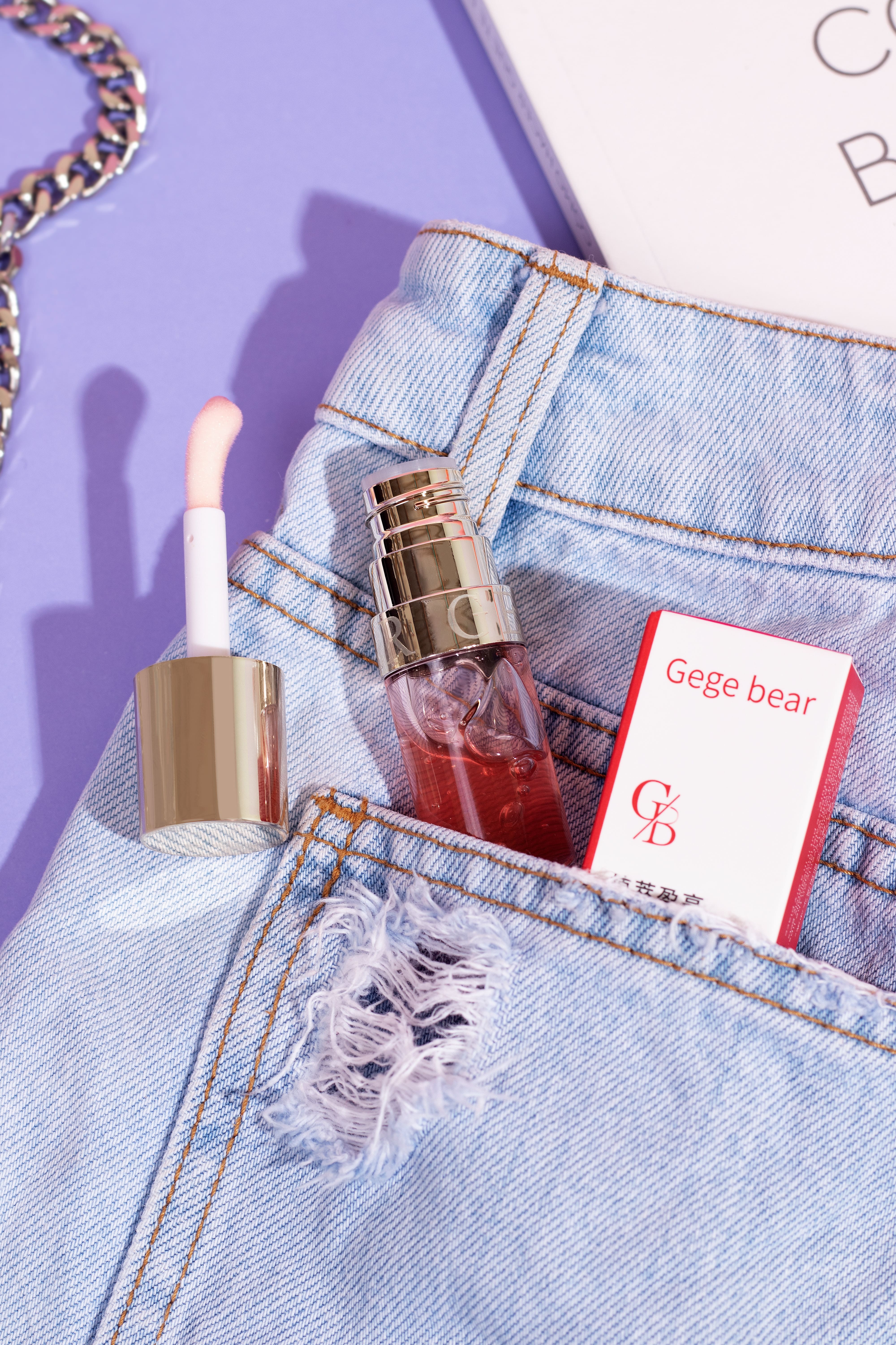 Lip Gloss Con Color Aplicador Grueso Gege Bear