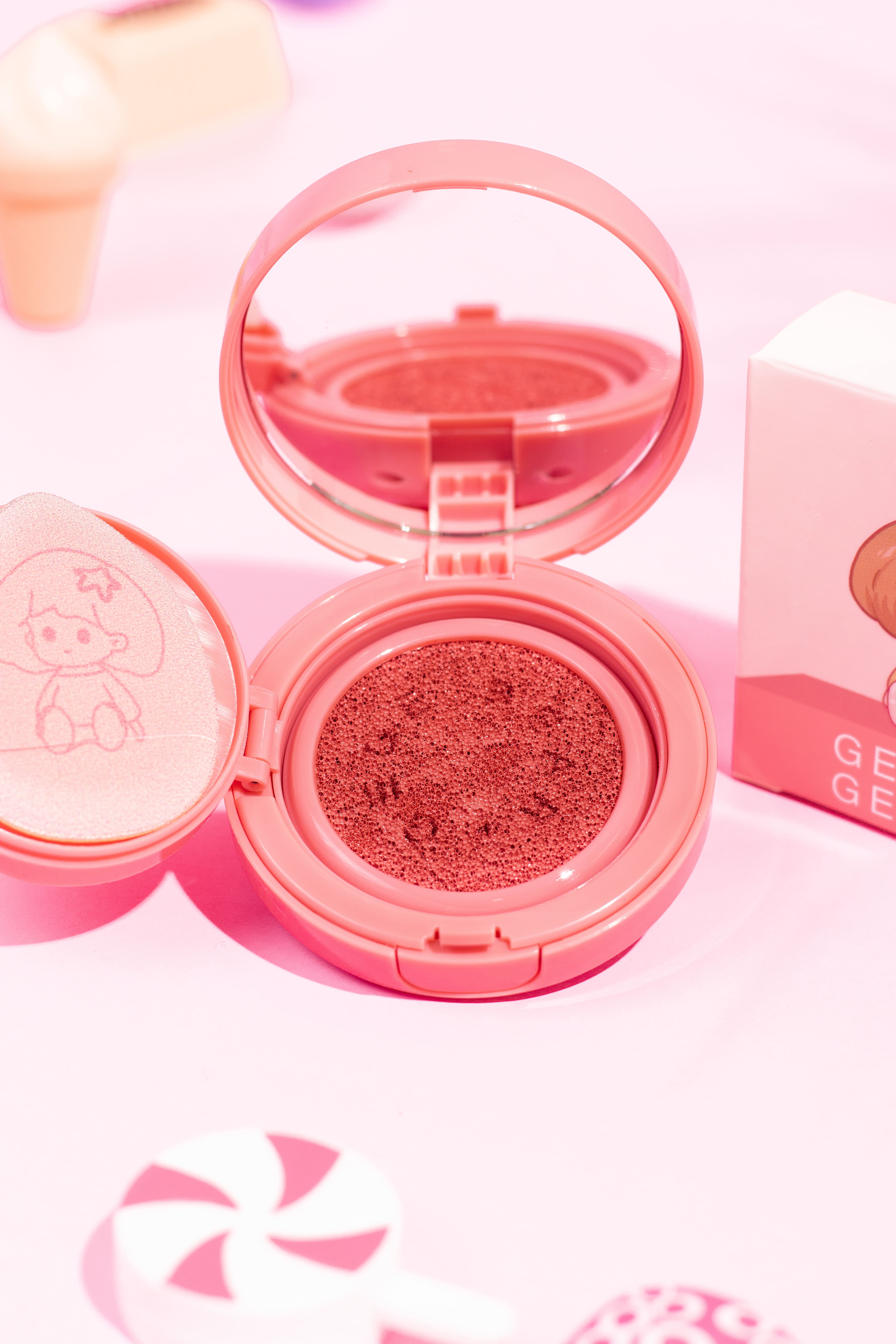 Rubor Líquido  Borla Y Espejo Gege Bear