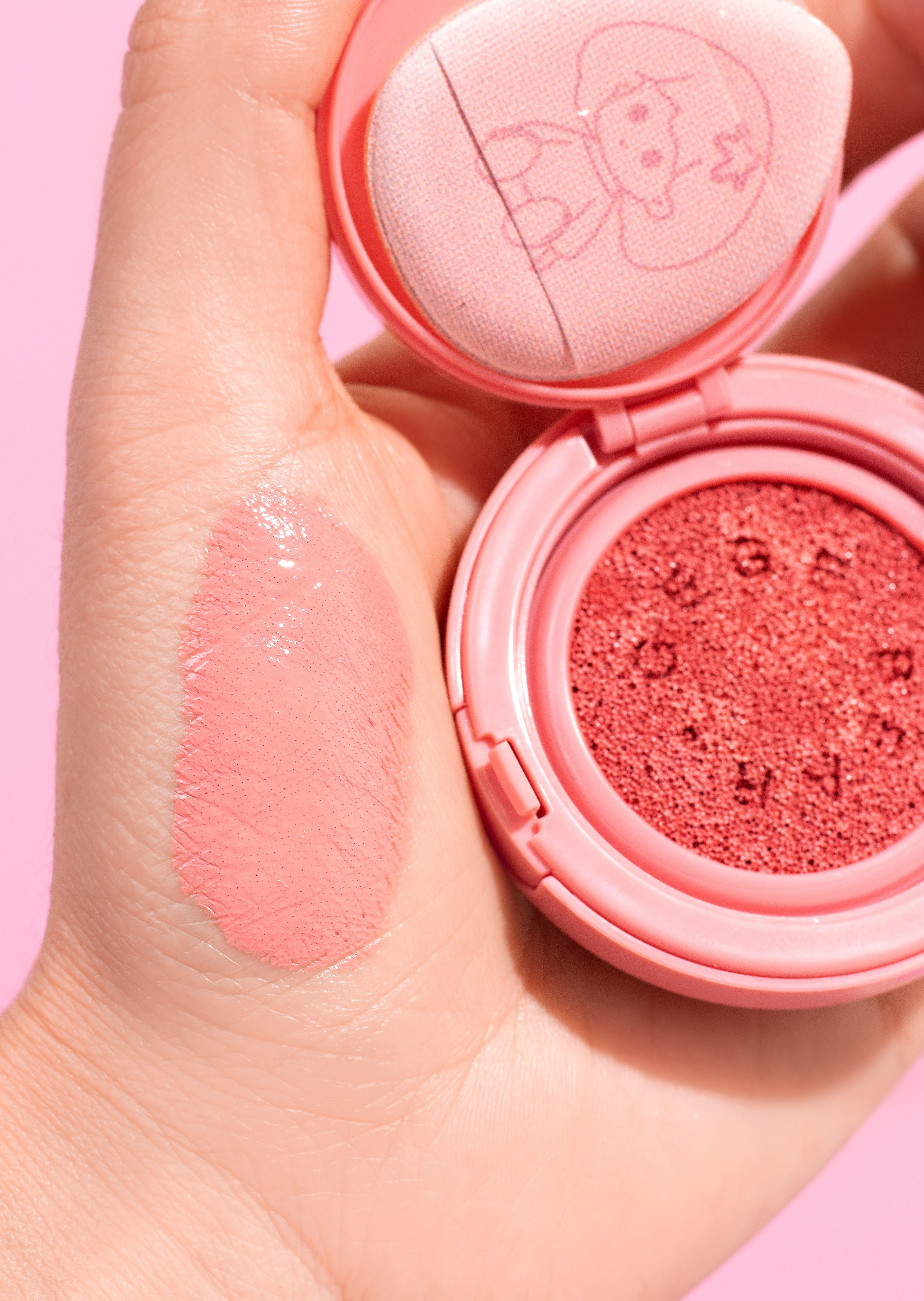 Rubor Líquido  Borla Y Espejo Gege Bear