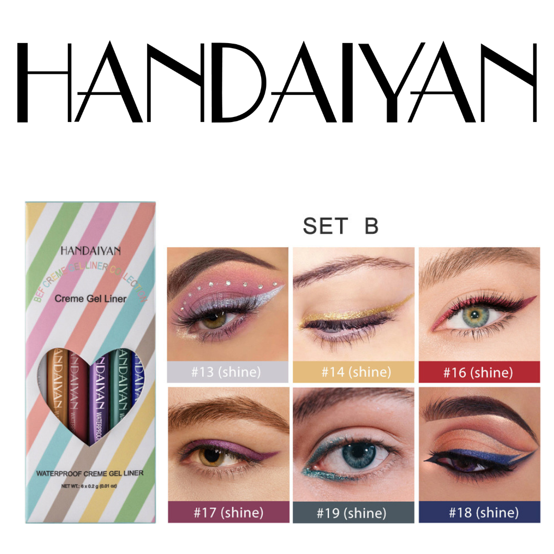 Set de Delineadores De Colores en Gel Handaiyan