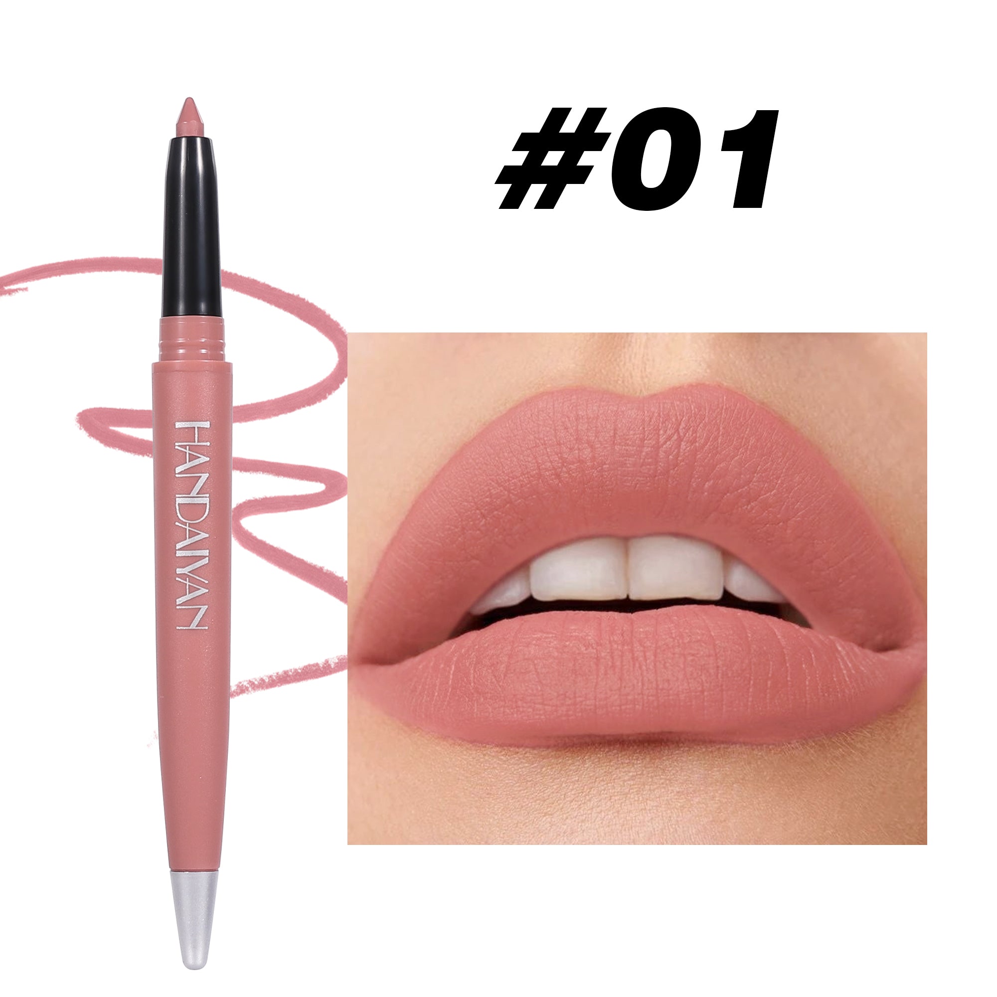 Lip Combo Handaiyan (Lápiz, Labial Matte y Gloss).