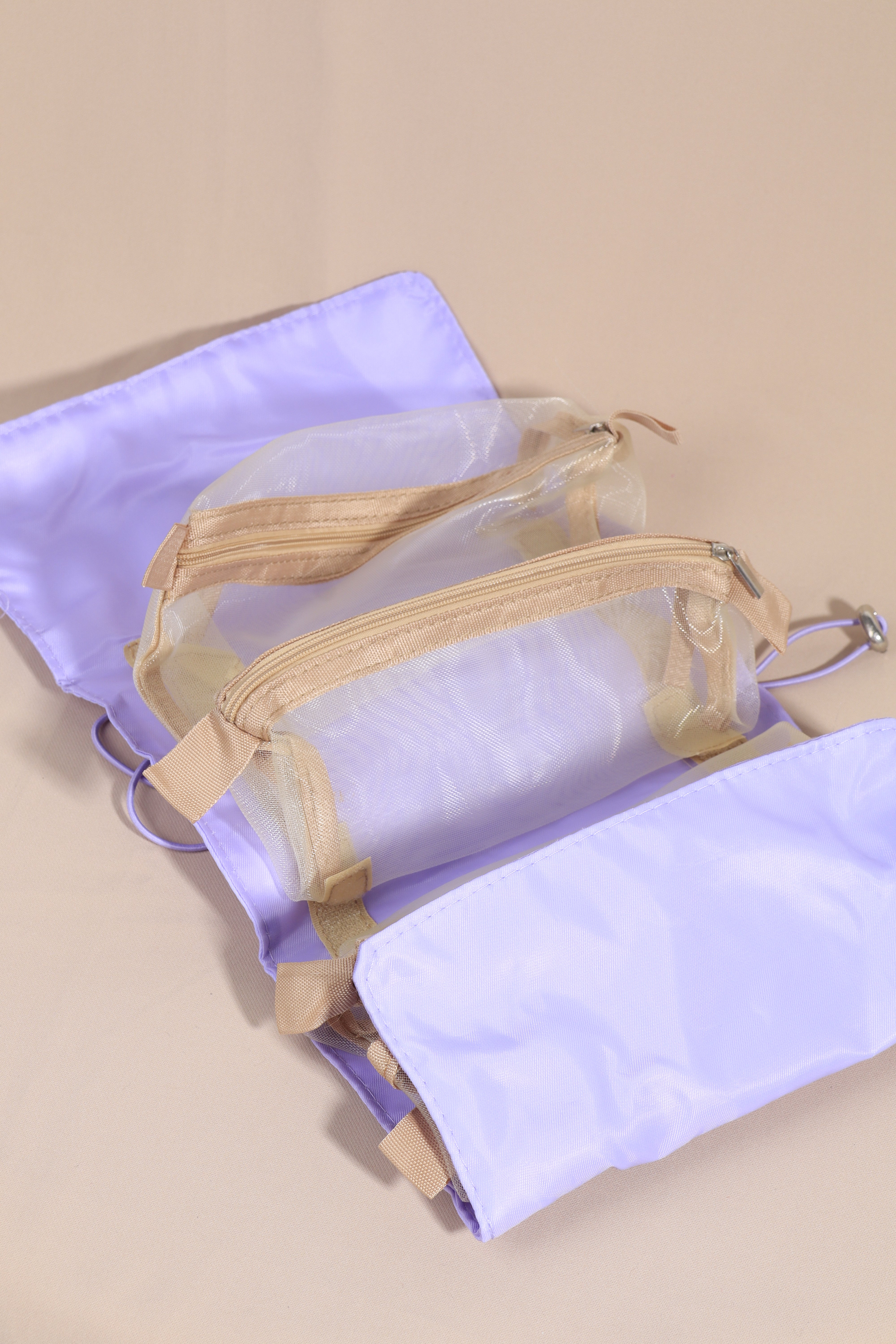 Cosmetiquera Para Envolver (4 bolsillos internos)