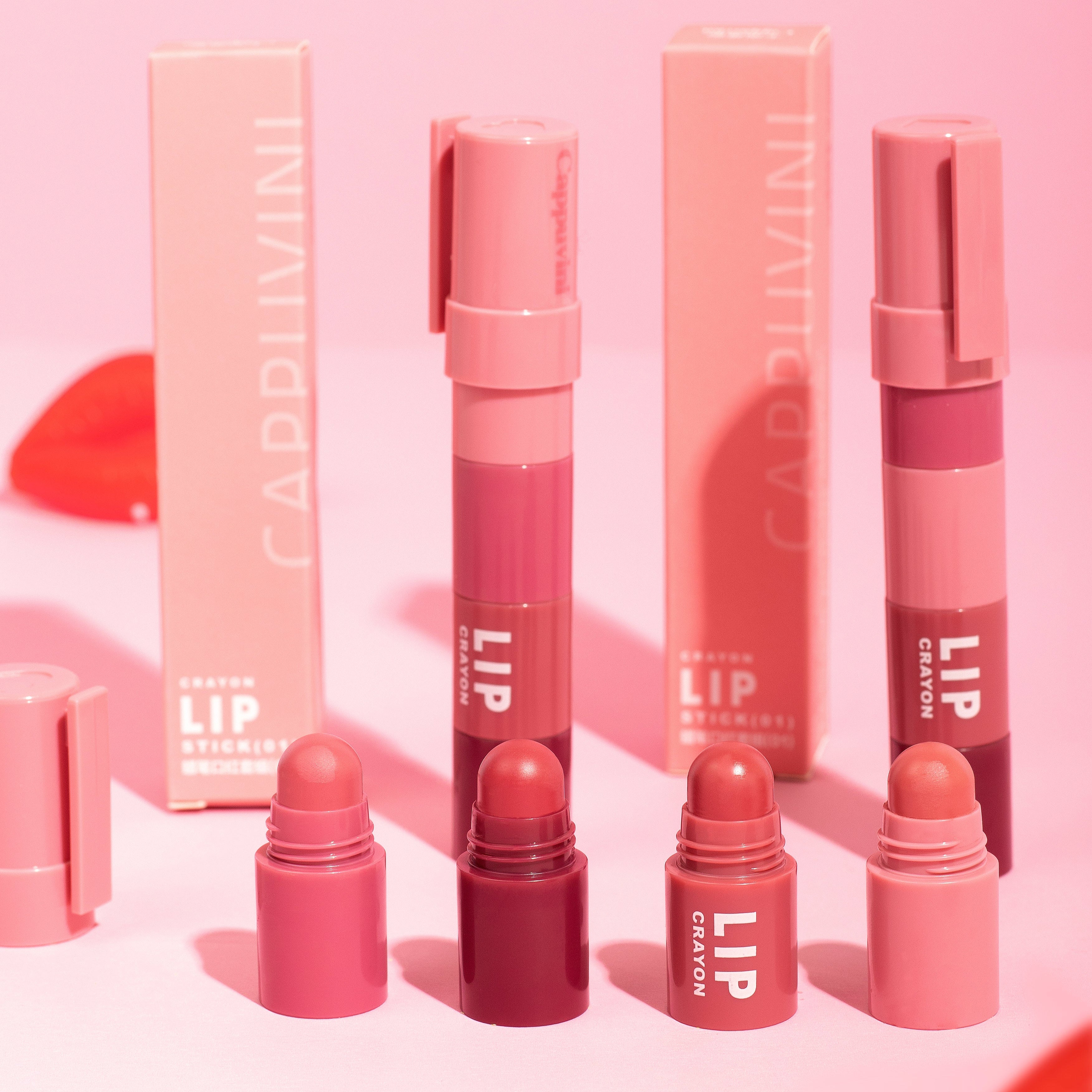 Labial Cremoso En Barra 4 en 1 Cappuvini