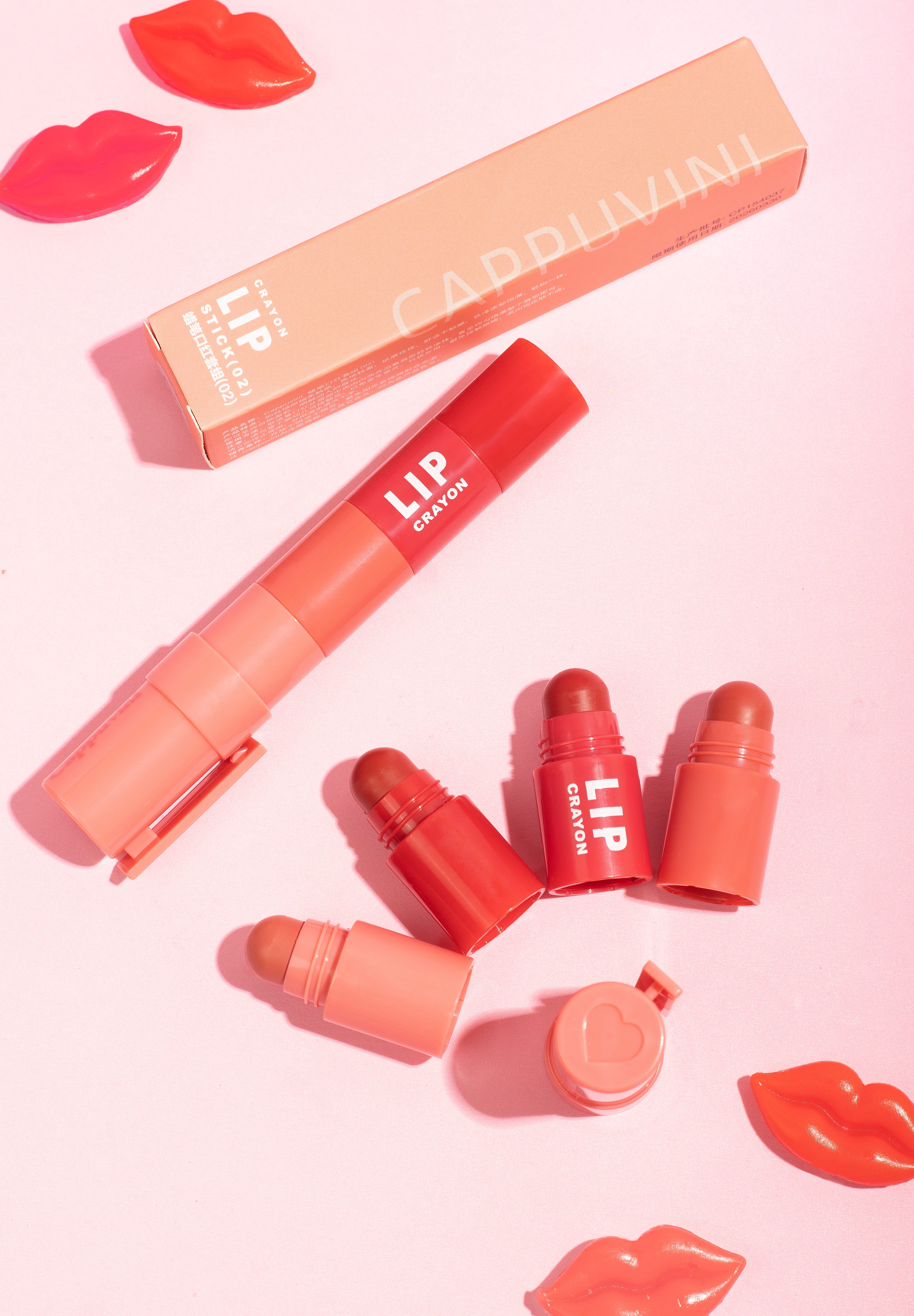 Labial Cremoso En Barra 4 en 1 Cappuvini