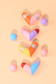 Labial Mágico 2EN1 Corazón (se convierte en barra) Redondo.