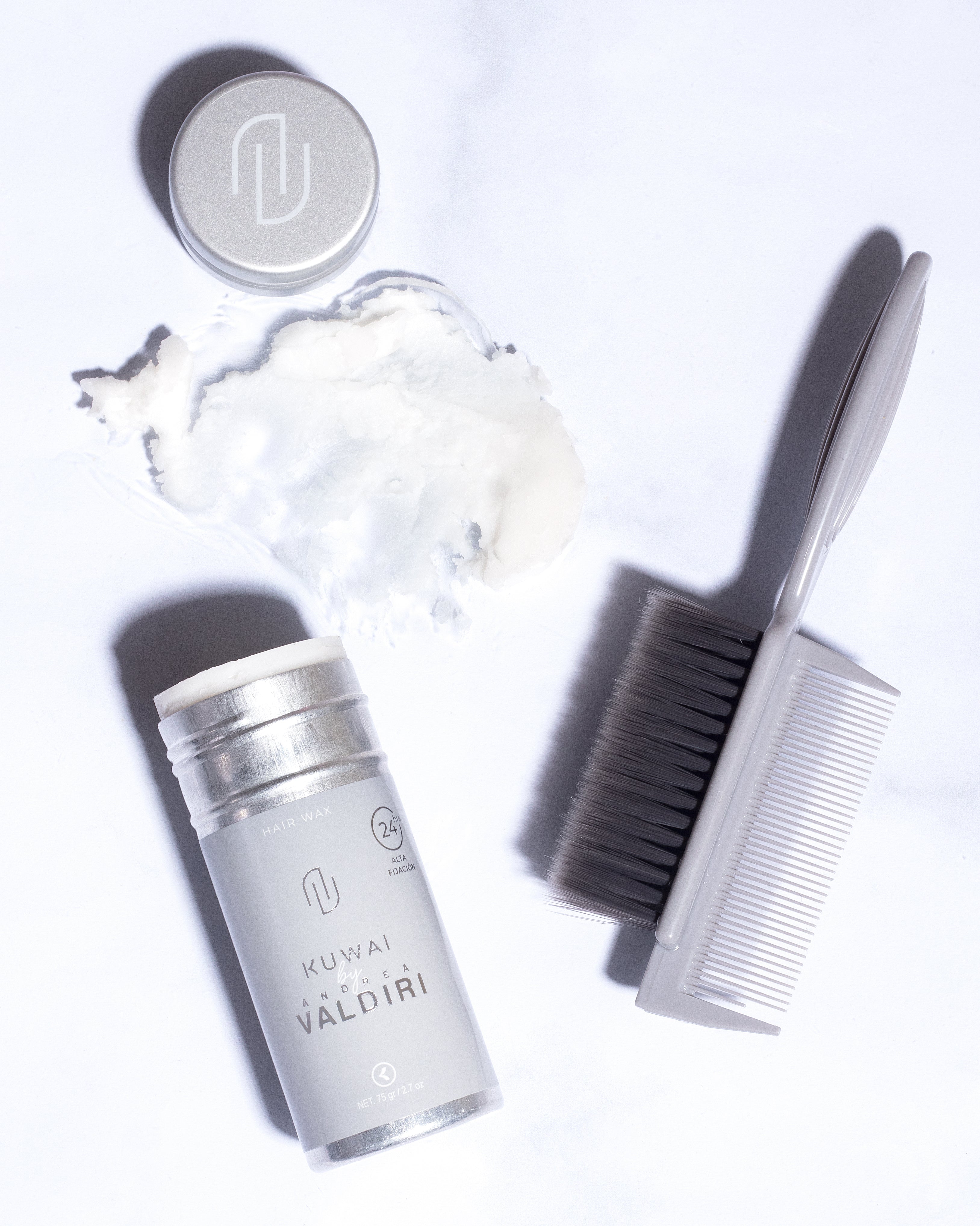 Combo 24 Ceras Antifrizz Kuwai By Aandrea Valdiri + Cepillo Pulidor.