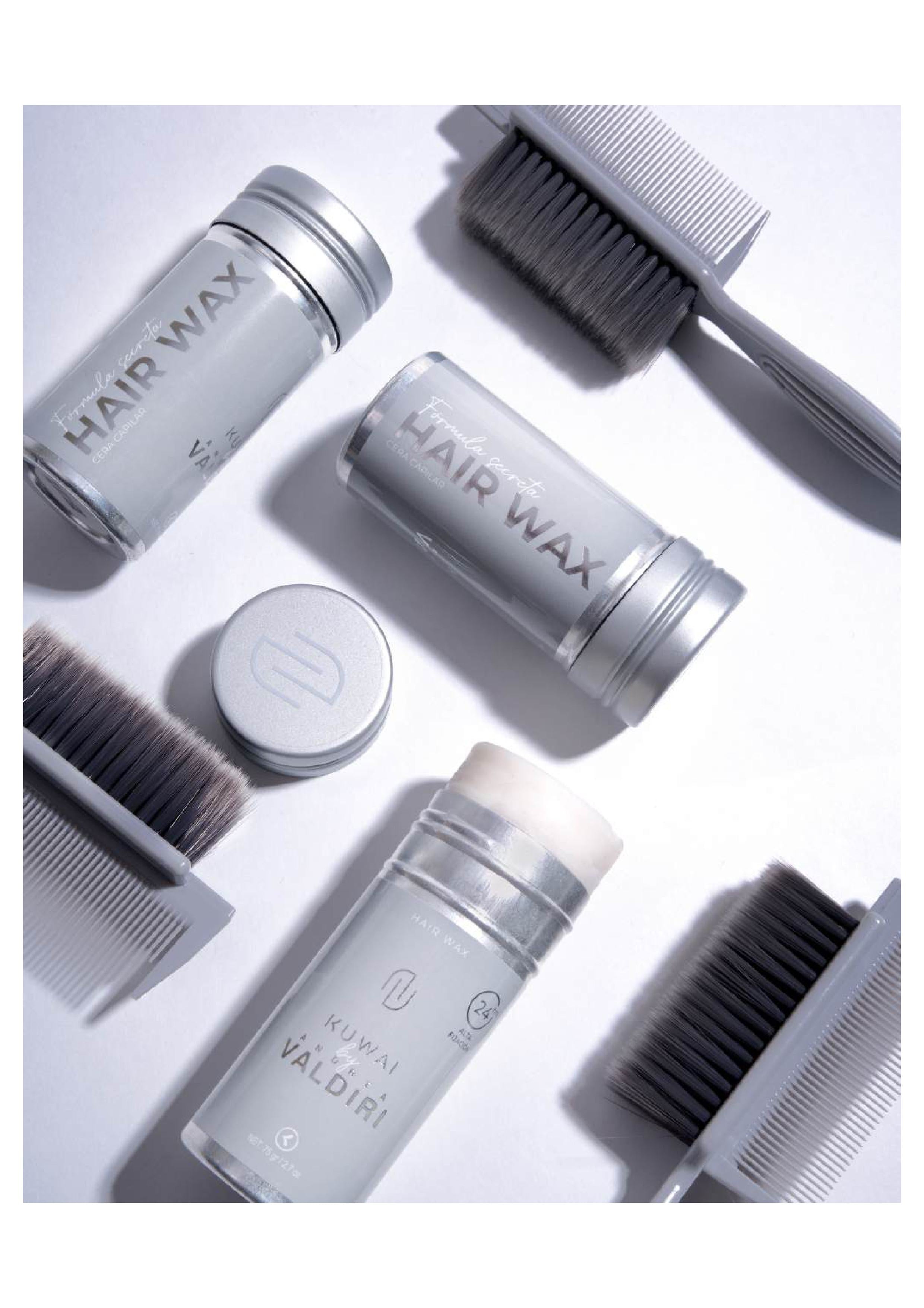 Combo 24 Ceras Antifrizz Kuwai By Aandrea Valdiri + Cepillo Pulidor.