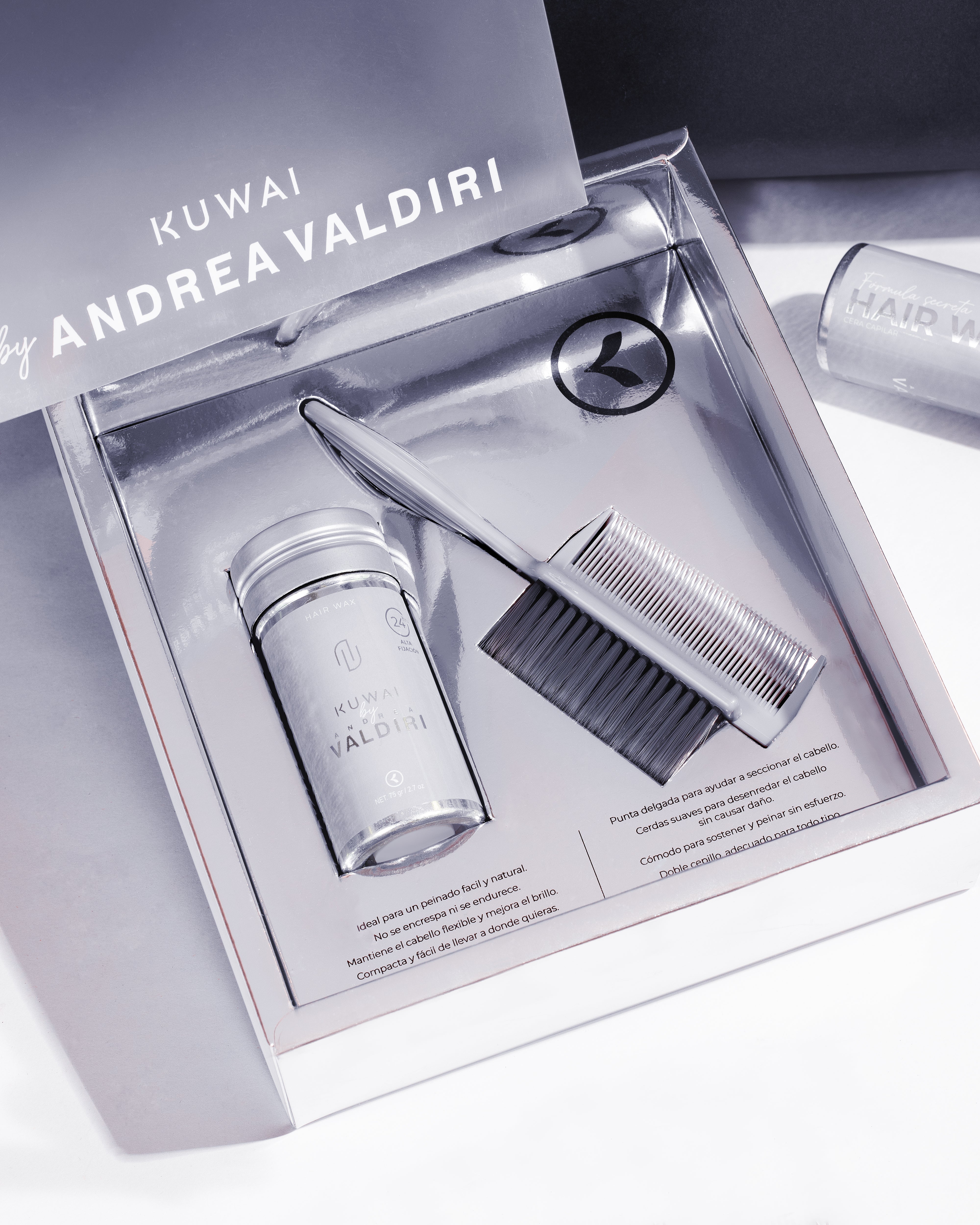 Estuche De Cera Antifriz Kuwai By ANDREA VALDIRI  + Cepillo Pulidor