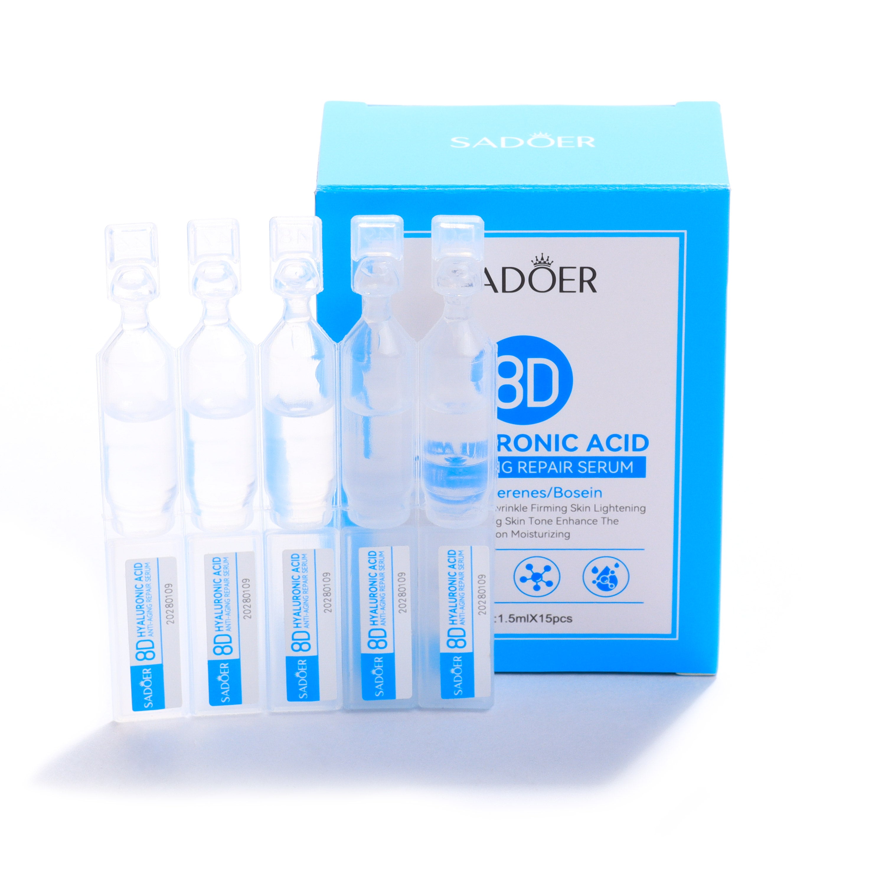 Serum En Ampolla  Anti-Edad Acido Hyaluronico SADOER  *1.5ML X 15 UND*