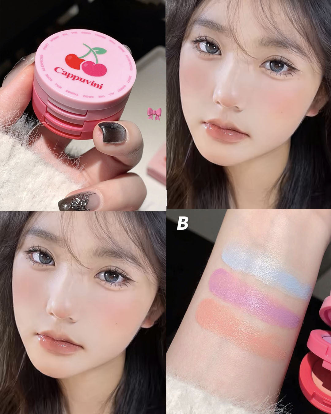 Mini Set De Rubor Cremoso X3 Cappuvini