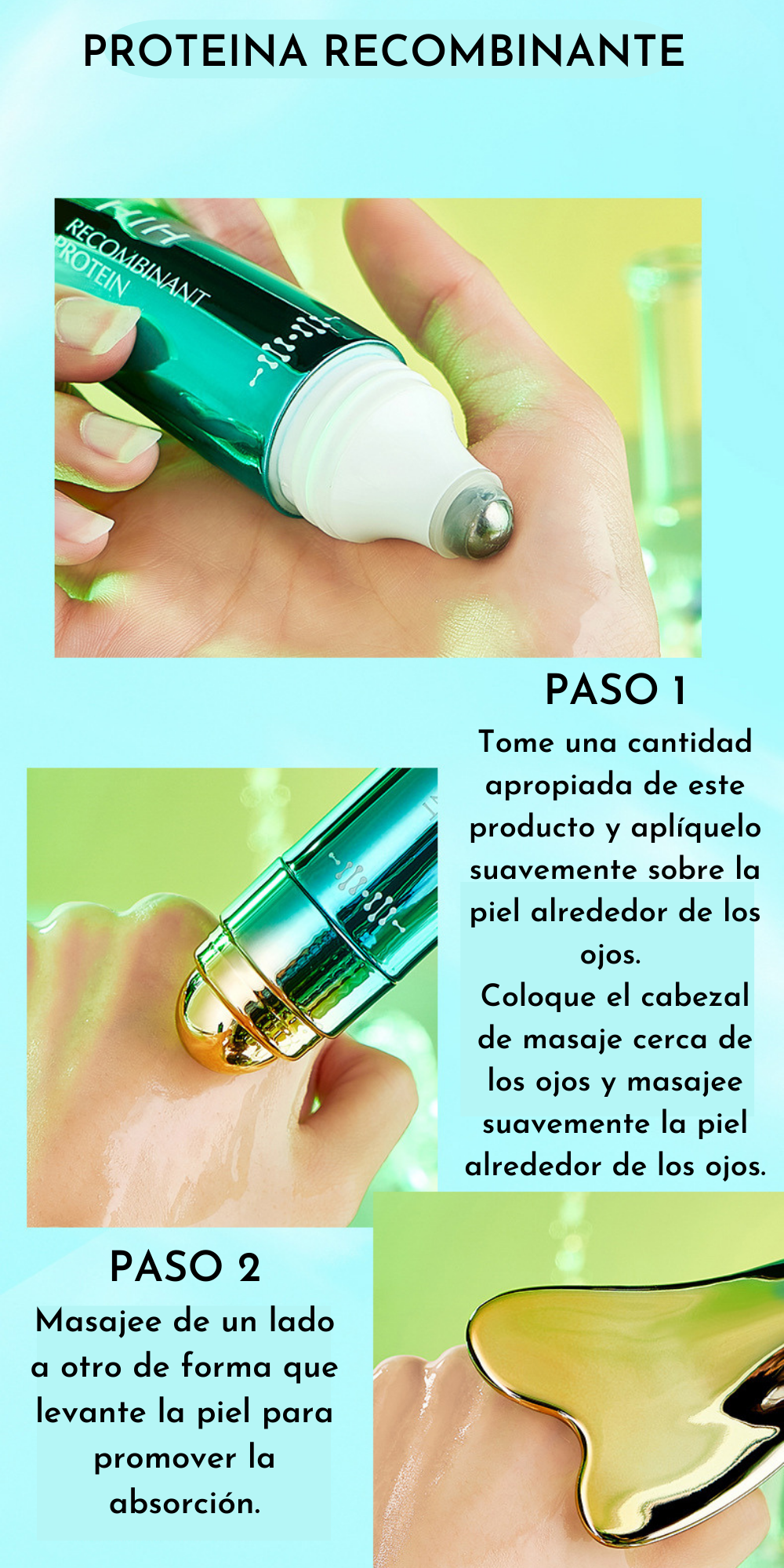 Contorno Masajeador Antiarrugas Proteina Recombinante HIH