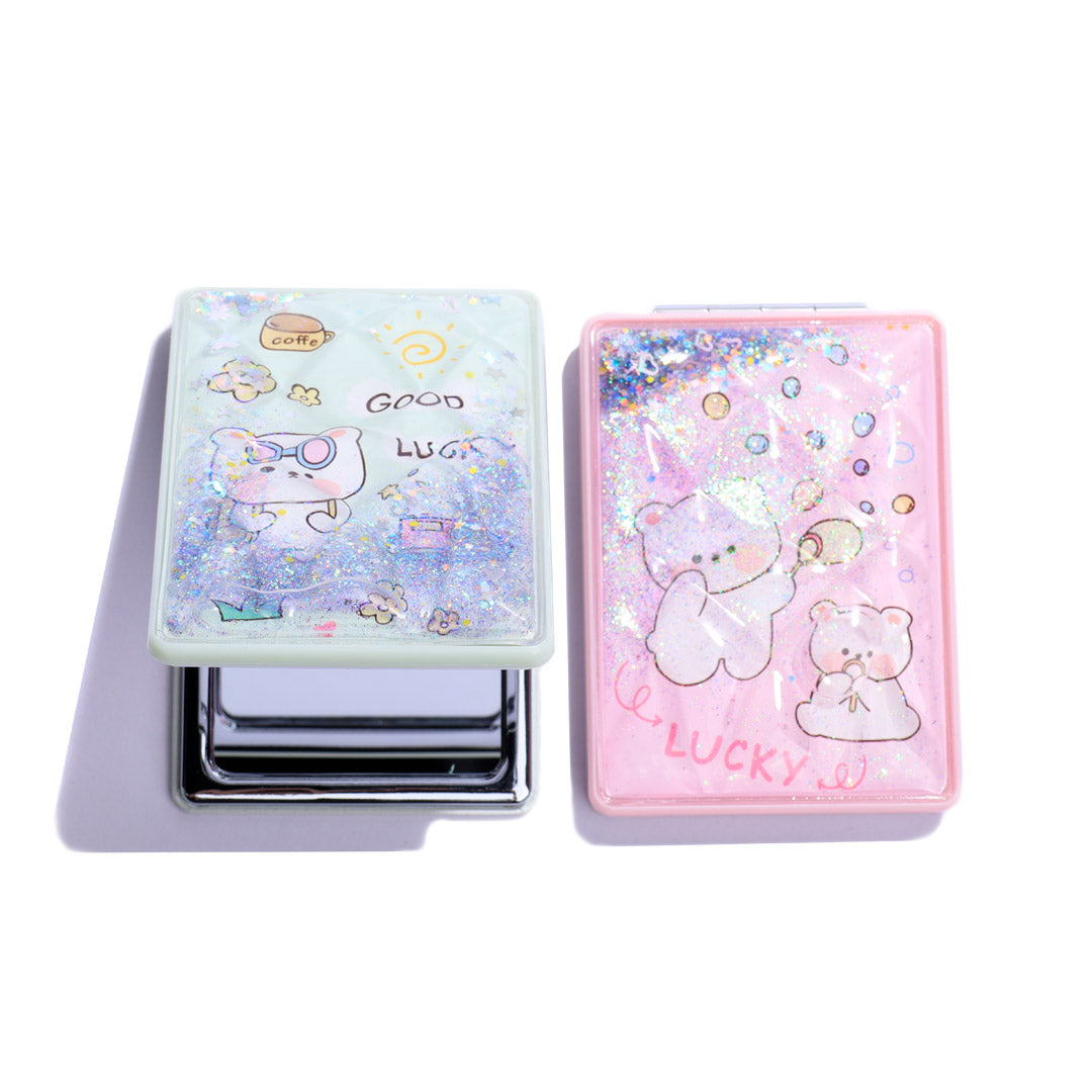 Espejo Con Diseño De Ositos Y Brillos