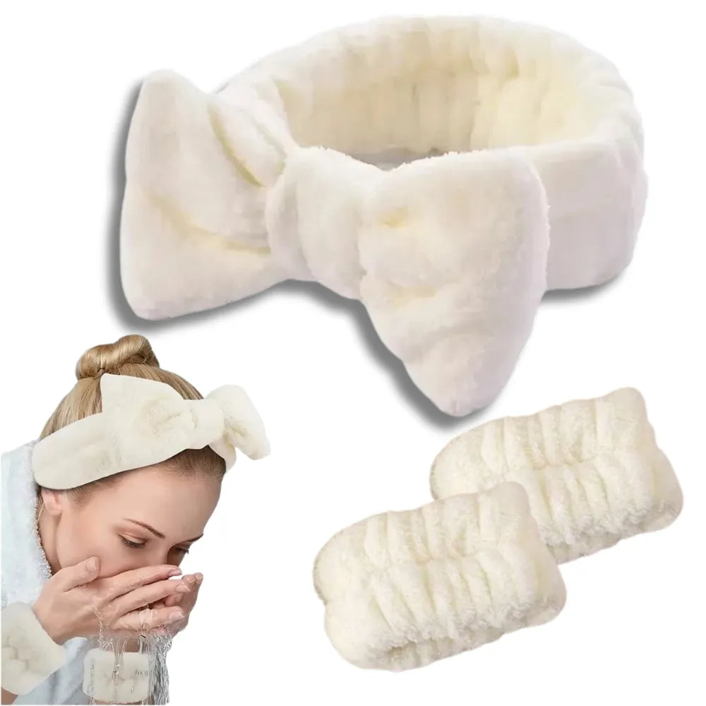 Kit Balaca Cabello Y Muñequeras Skin Care Surtida