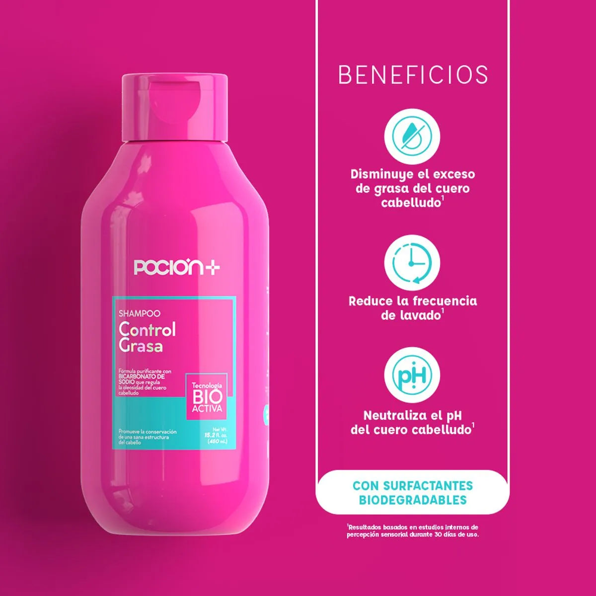 Shampoo Control Grasa Pocion *450ML*