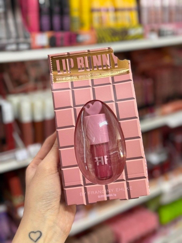 Lip Gloss Miel Bunny Rosado Tapa Corazon