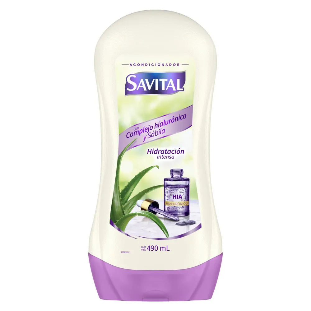 Acondicionador Savital Complejo Hialurónico Y Sávila *490ML*