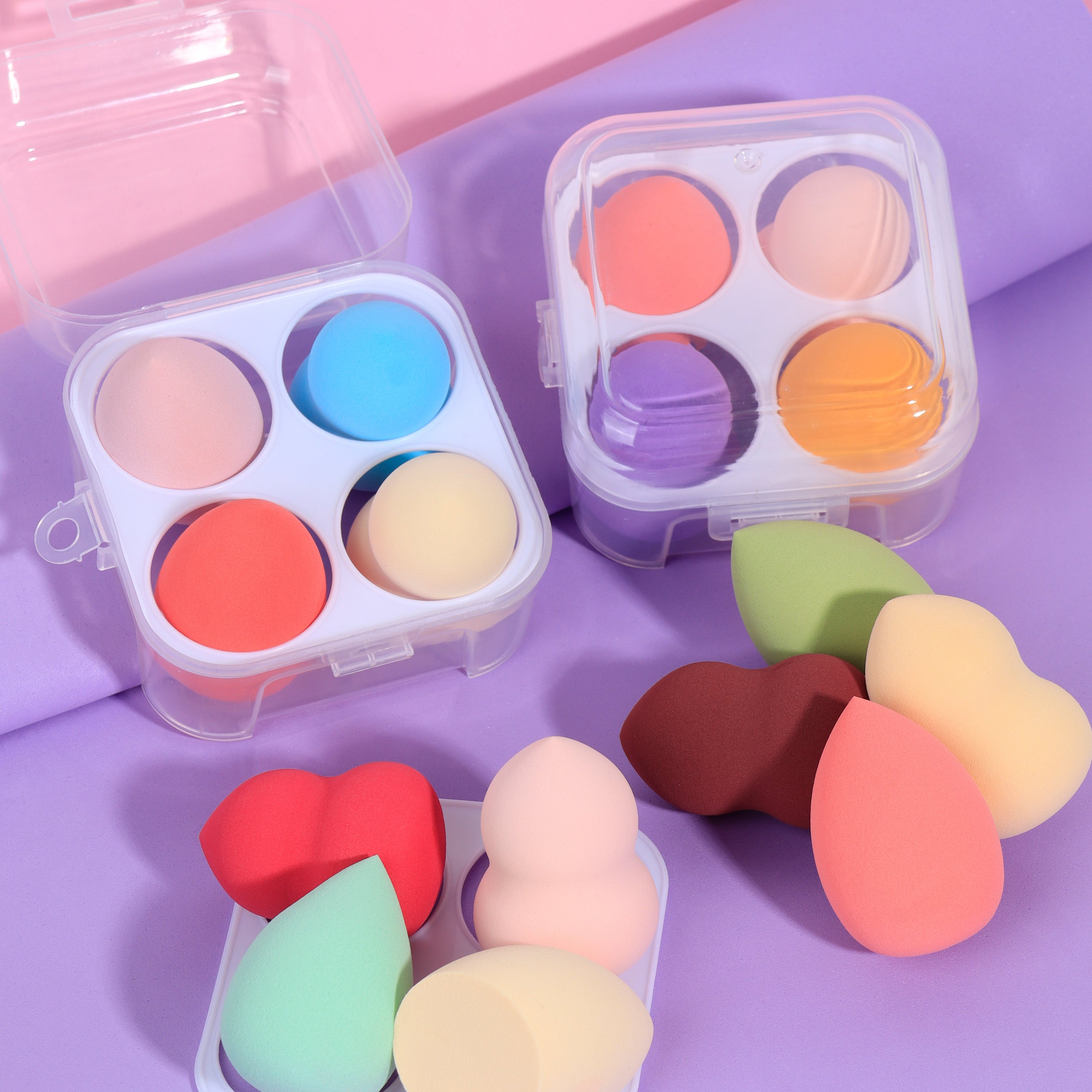 Set X4 Unds Beauty Blender  (empaque cuadrado)