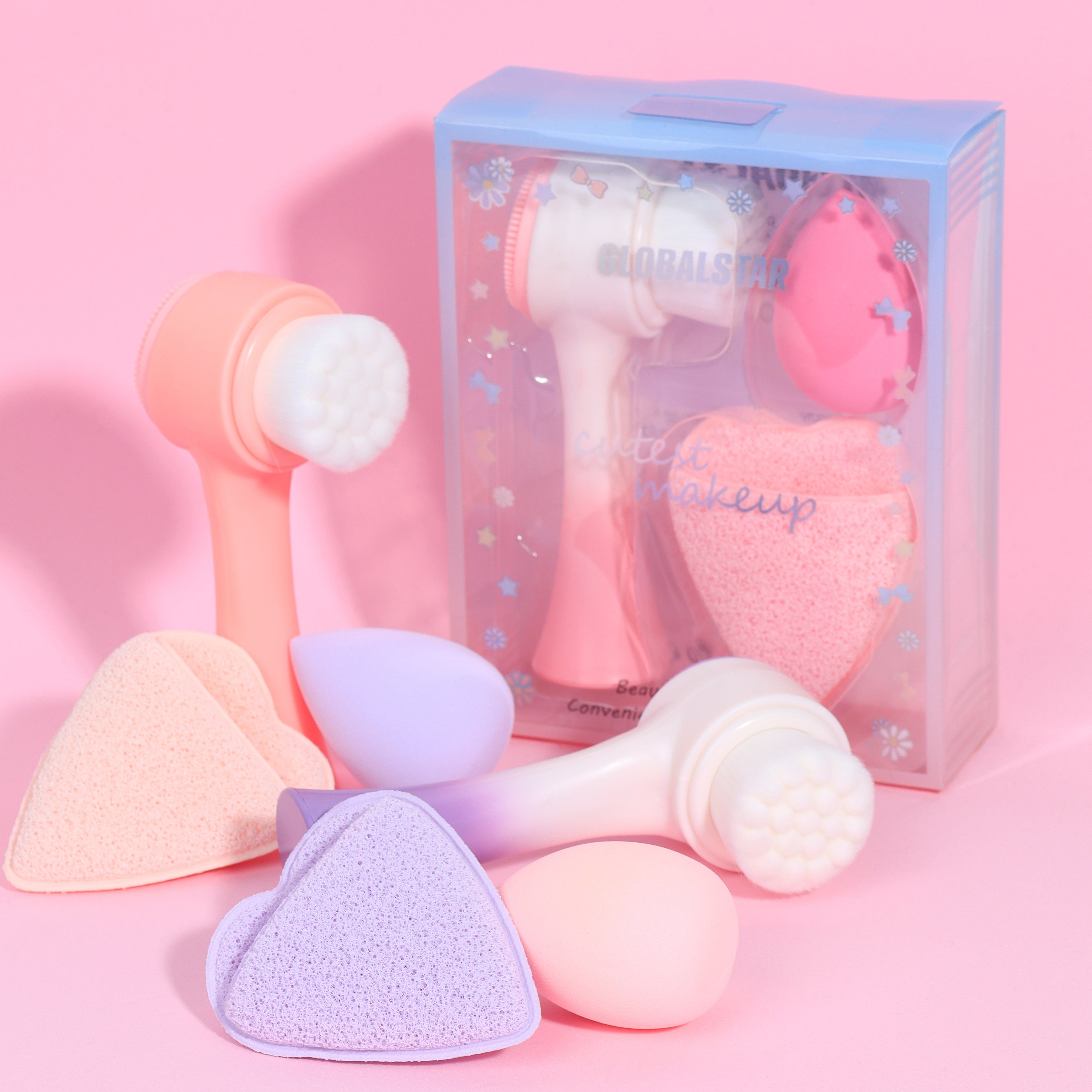 Kit Facial Cepillo + Beauty Blender