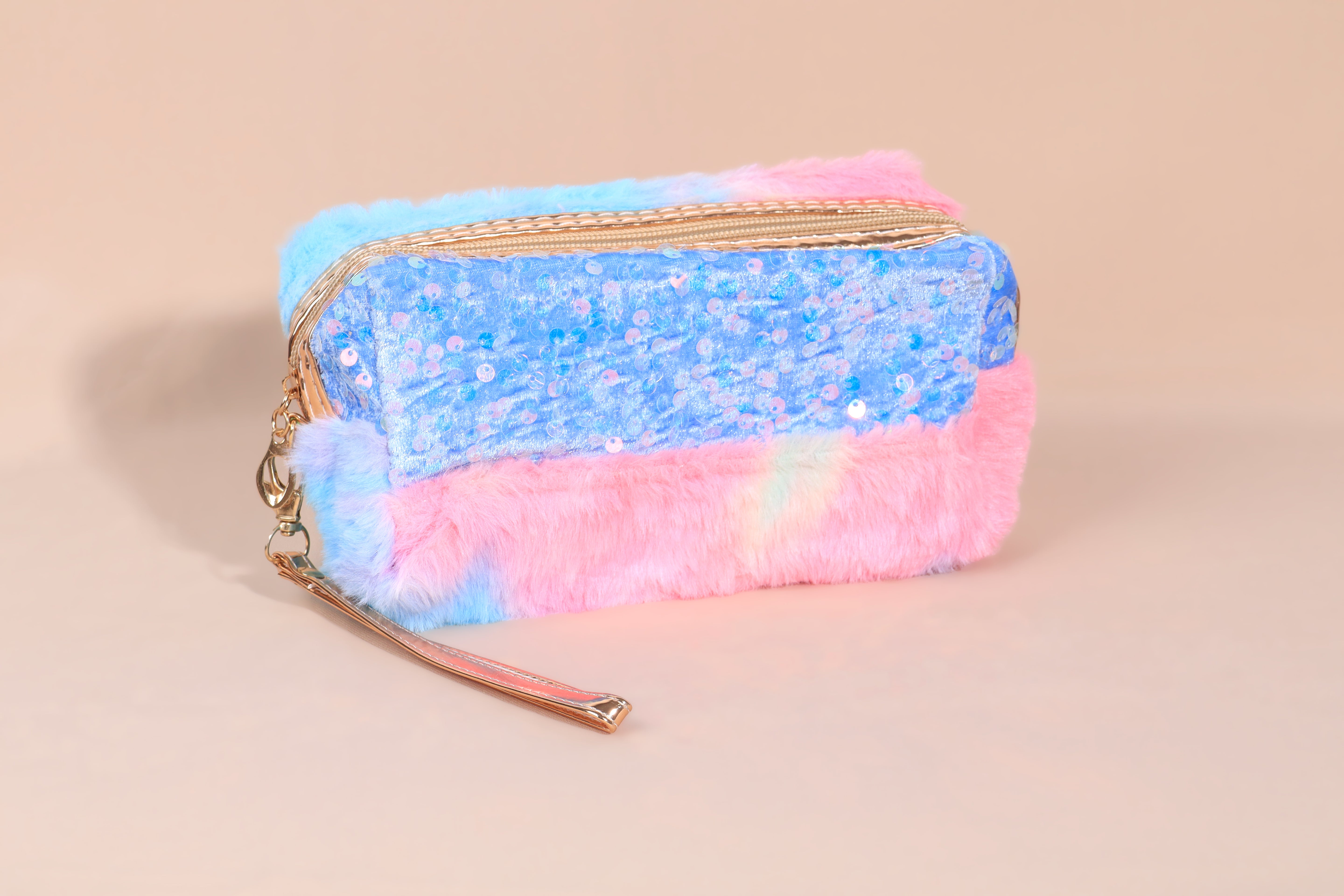 Cosmetiquera Peluche Lentejuelas