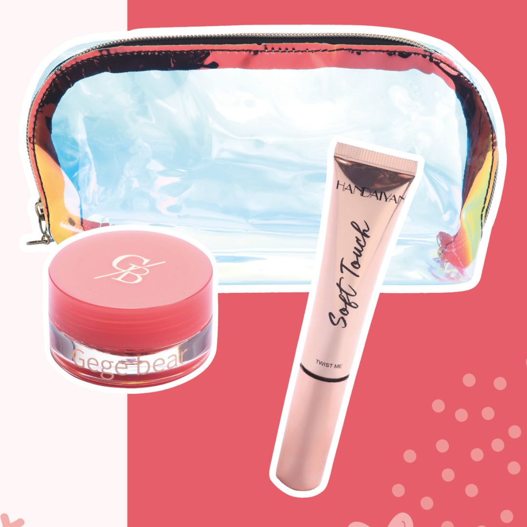Cosmetiquera + Gloss + Rubor