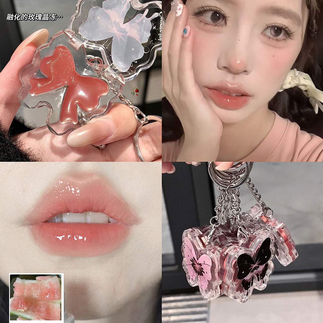 Lip Gloss Llavero Mariposa Cappuvini
