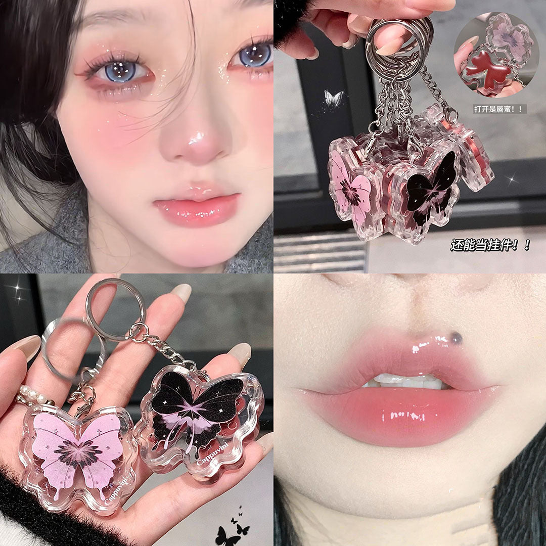 Lip Gloss Llavero Mariposa Cappuvini