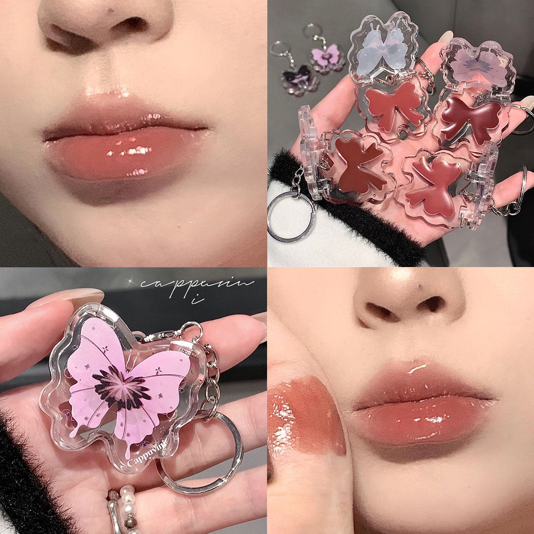 Lip Gloss Llavero Mariposa Cappuvini