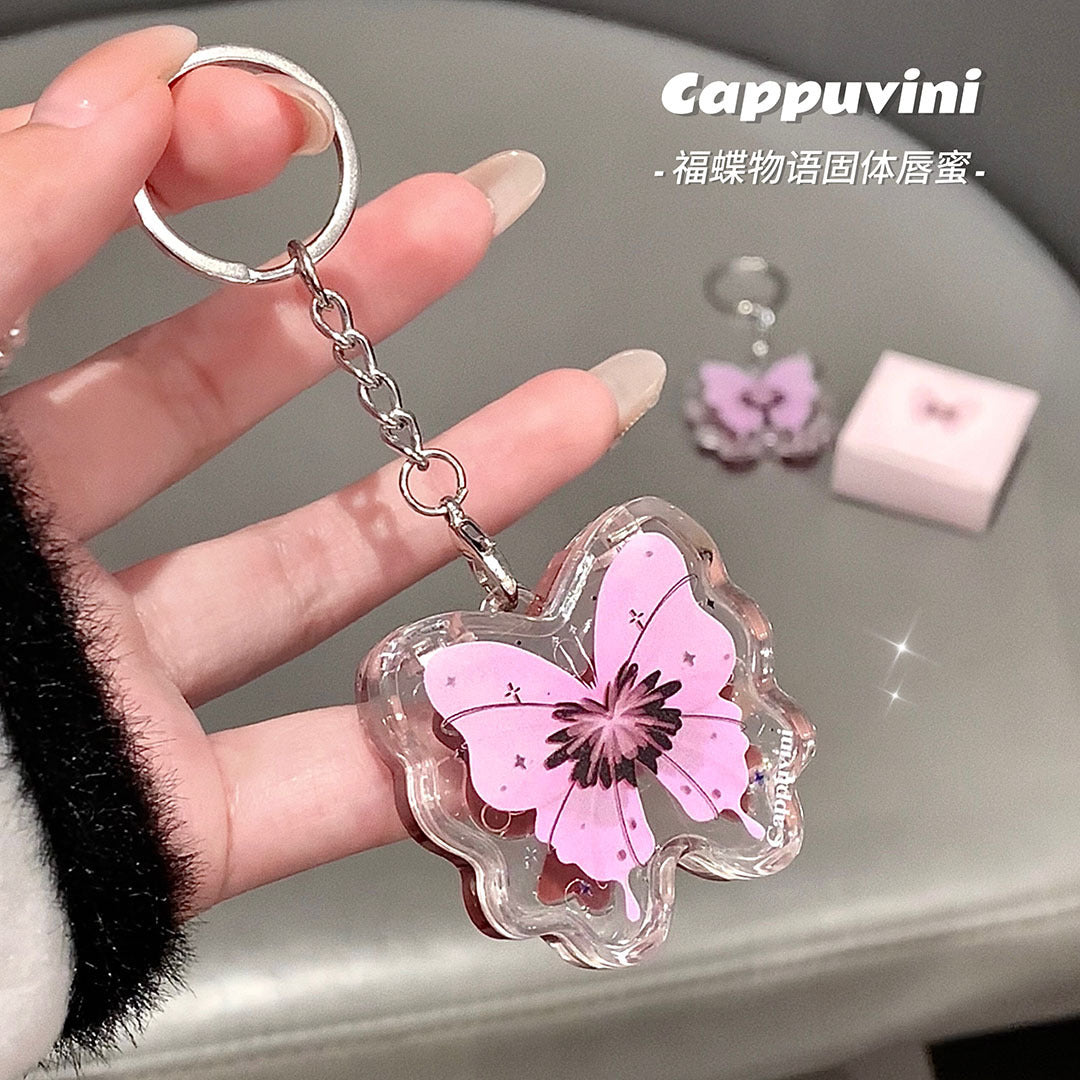 Lip Gloss Llavero Mariposa Cappuvini