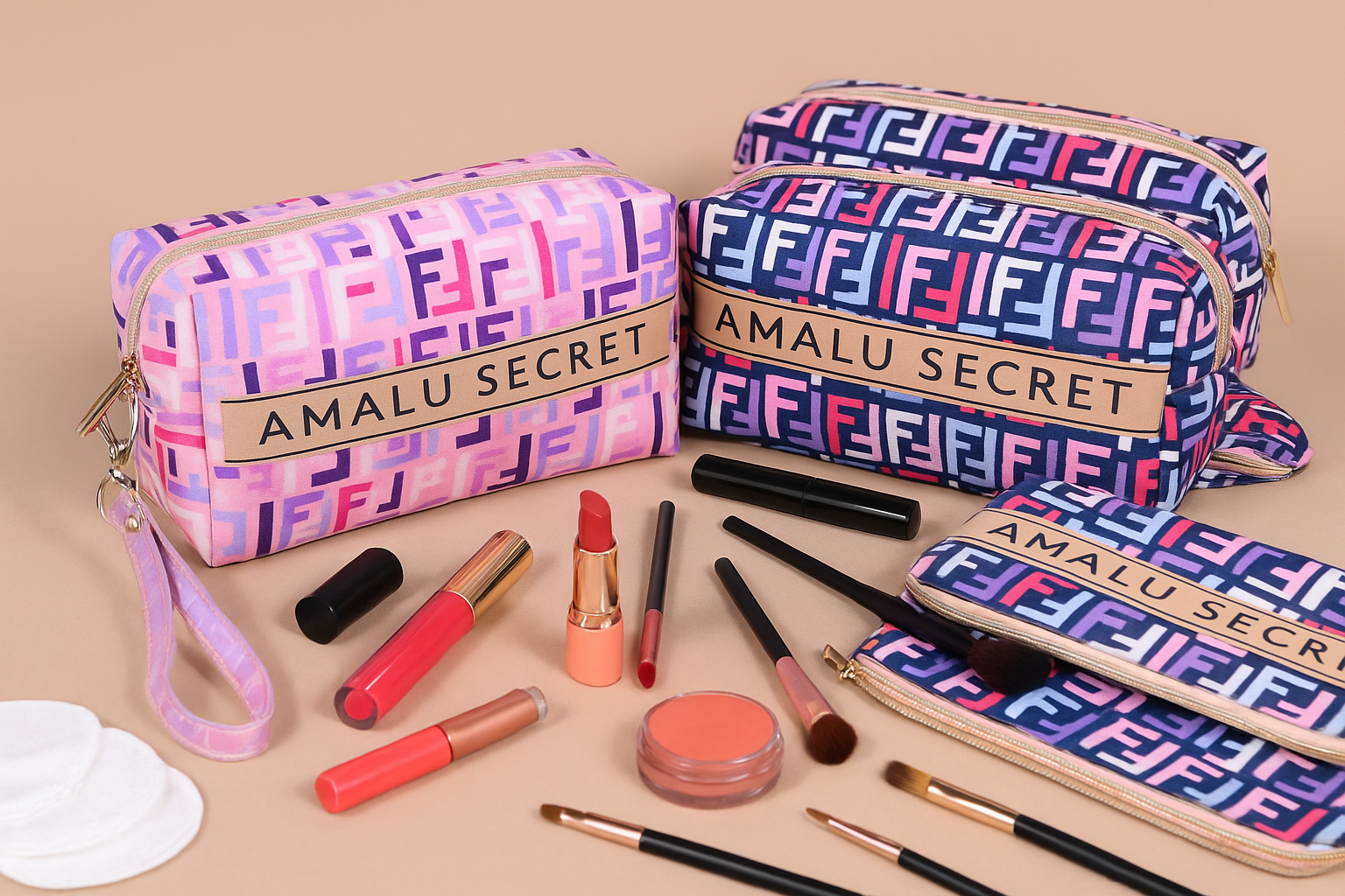 Cosmetiquera Amalu Secret (rectangular)