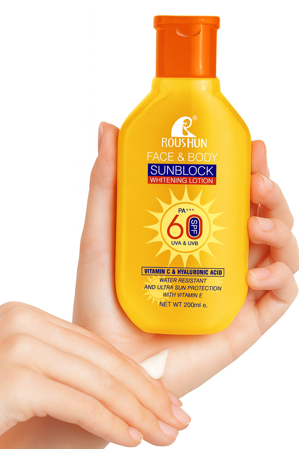 Protector Solar 60SPF Vit-C & Hialurònico 200ML ROUSHUN