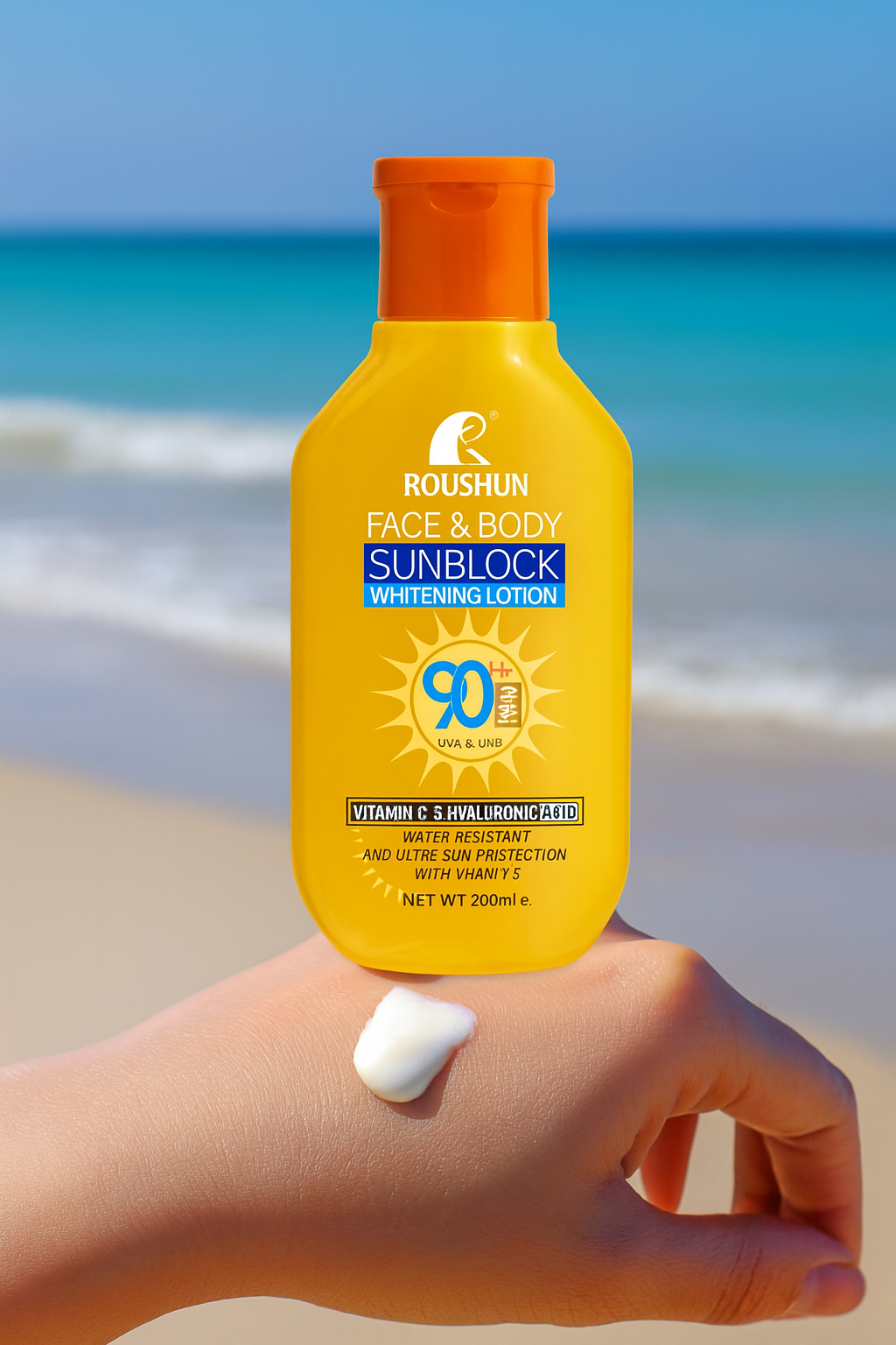 Protector Solar 90SPF Vit-C & Hialurònico 200ML ROUSHUN