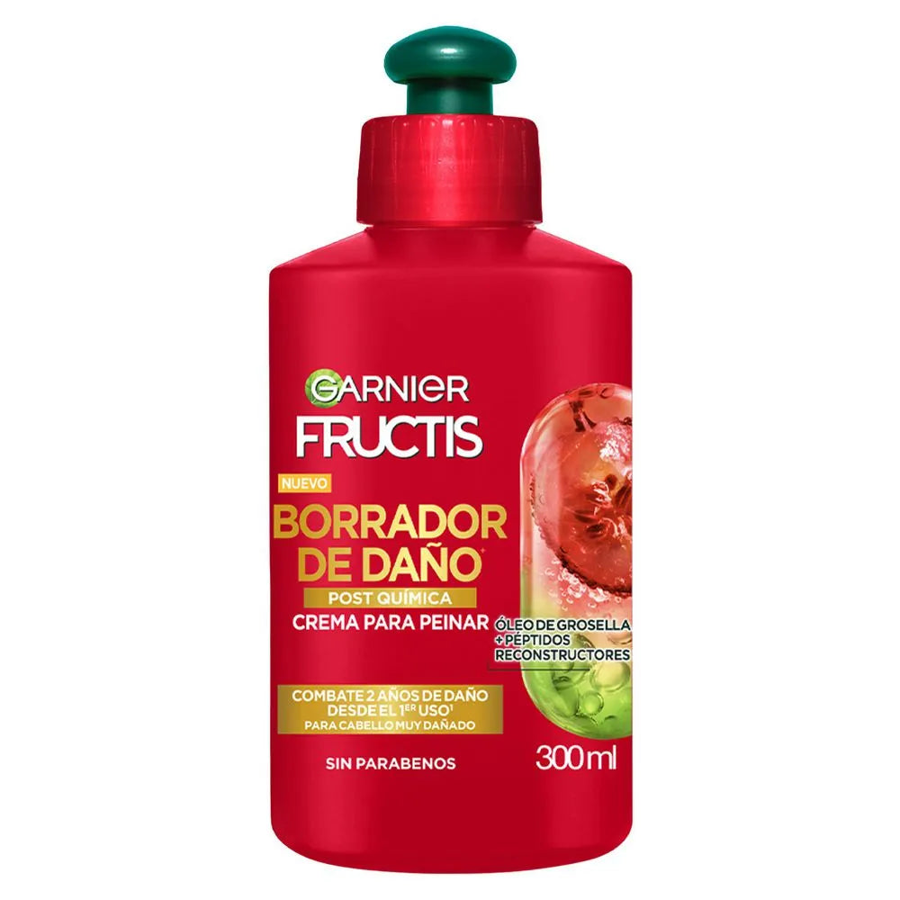 Crema De Peinar Frutics - Borrador De Daño *300ML* Garnier