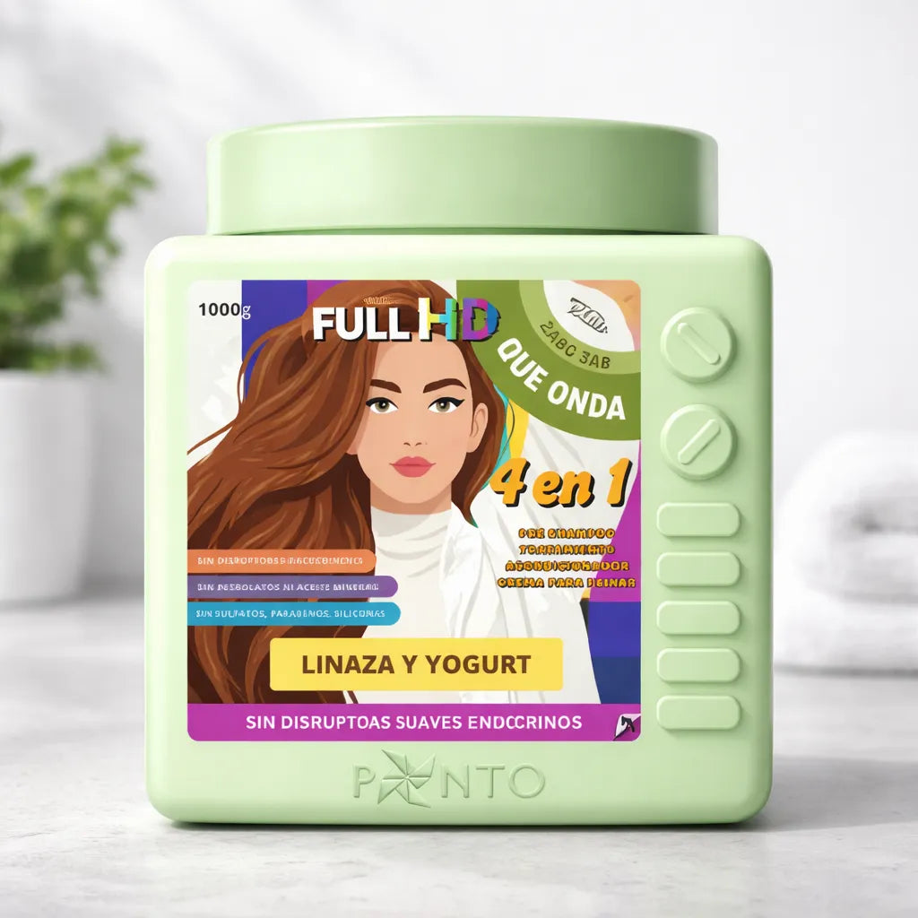 Tratamiento Ponto Full HD 4En1 QUE ONDA (linaza y yogurt) *1000GR*