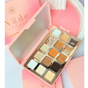 Paleta De Sombras Nude Bloomshell #1 y #2 X 15 Tonos
