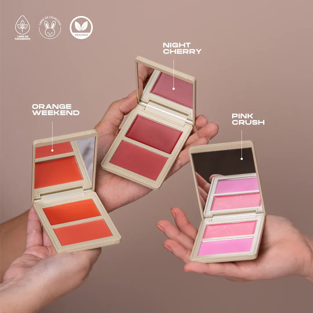 Duo De Rubor En Crema y Compacto Atenea