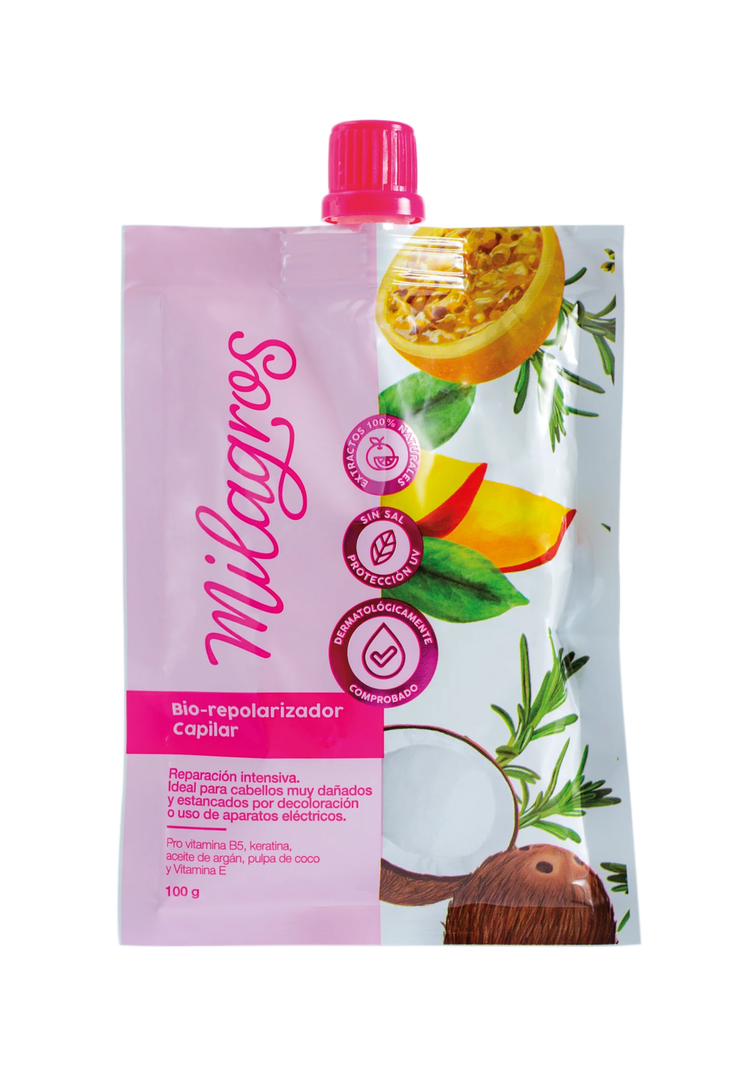 Tratamiento Biorepolarizador Capilar Milagros Sachet *100GR*