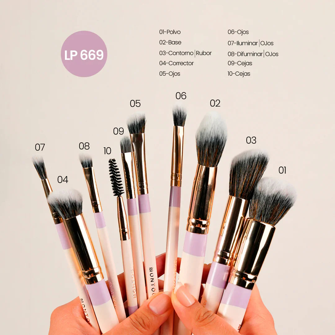 Kit De Brochas Fluffy Montoc