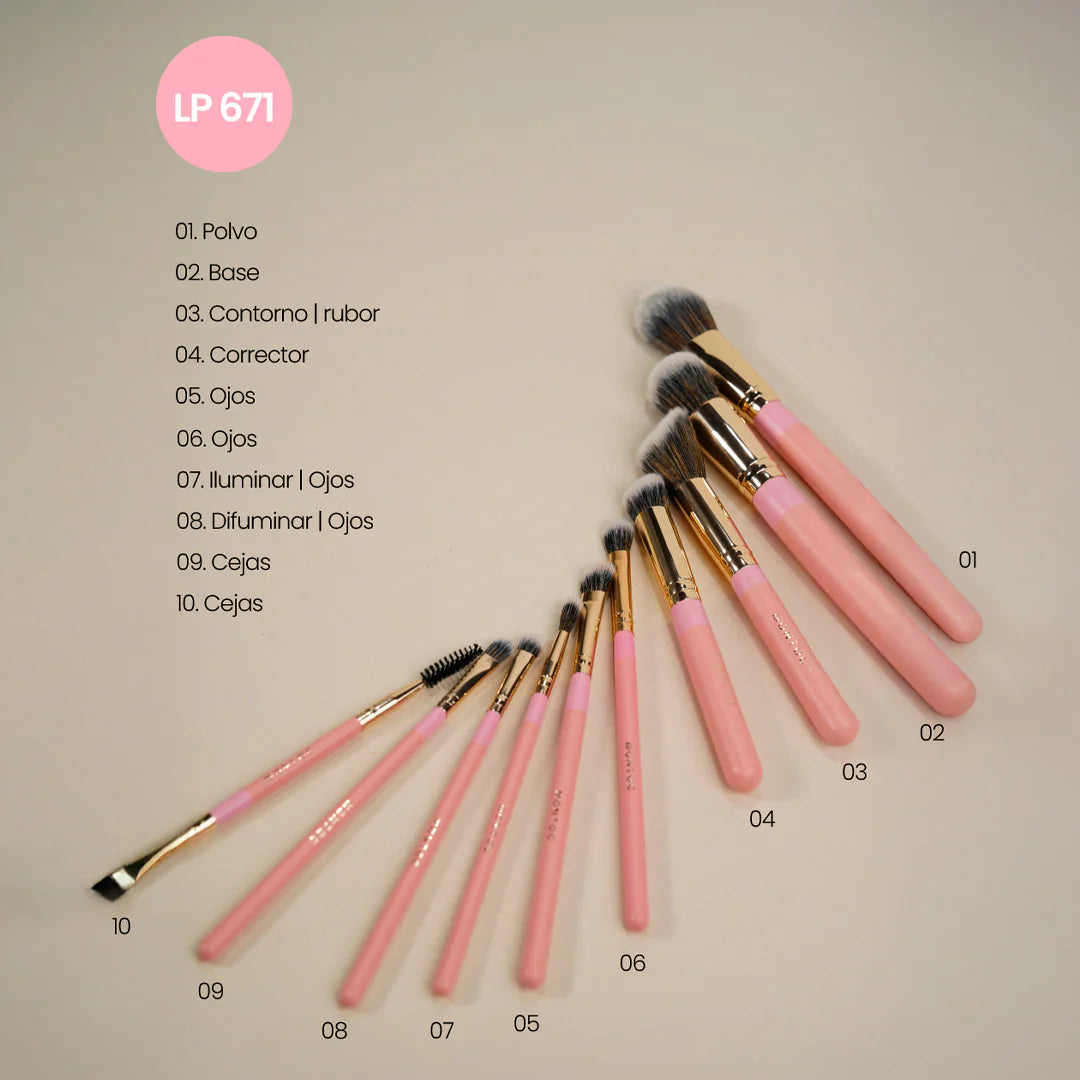Kit De Brochas Fluffy Montoc