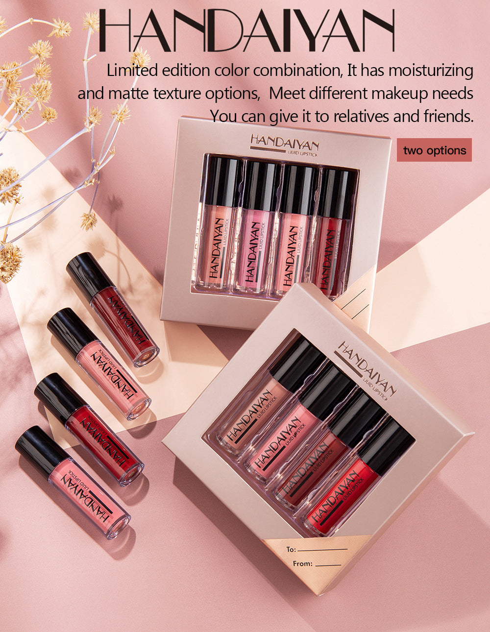 Set Liquid LipGloss y Matte Handaiyan *4 DS*