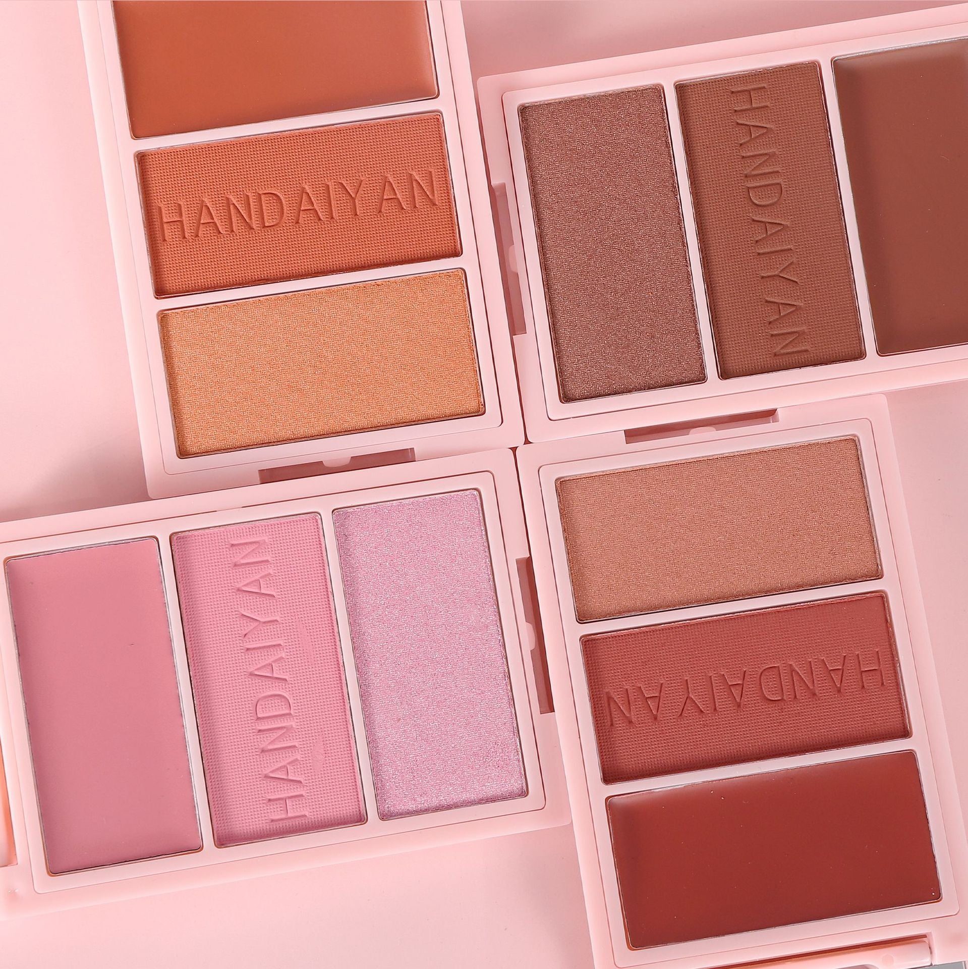 Paleta De Rubor X3 Handaiyan (cajita rosada)