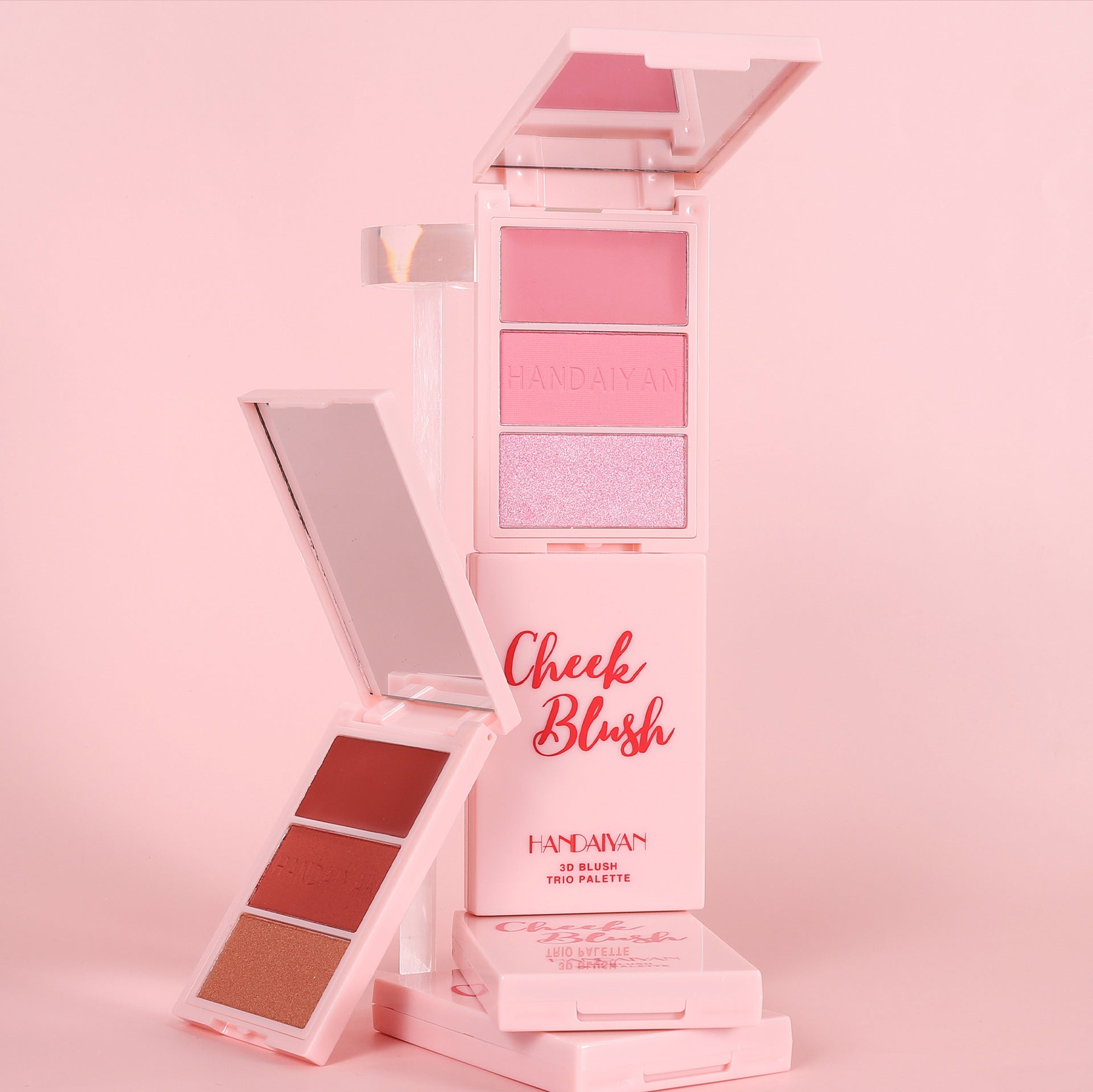 Paleta De Rubor X3 Handaiyan (cajita rosada)